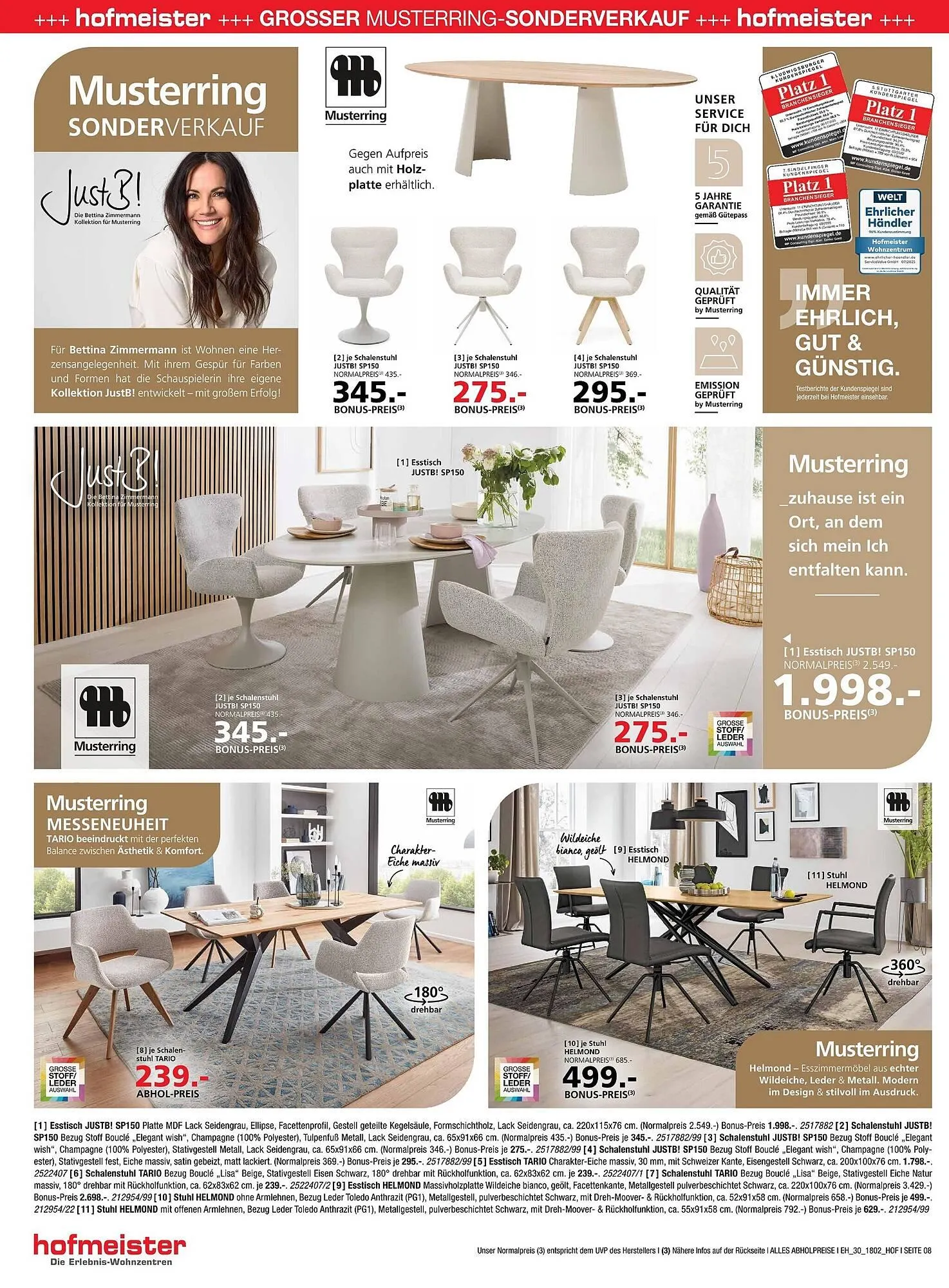 Hofmeister Prospekt von 18. März bis 7. April 2026 - Prospekt seite 8