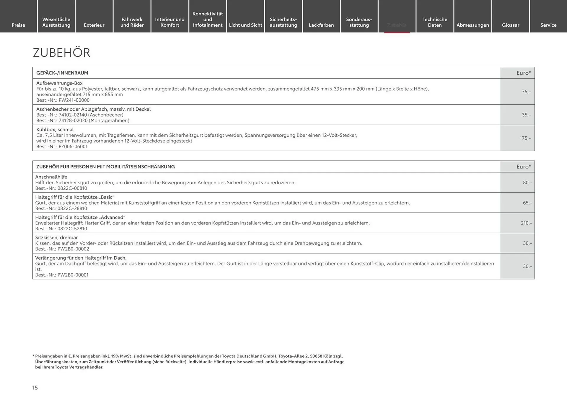 Toyota Prospekt von 1. Mai bis 1. Mai 2025 - Prospekt seite 15