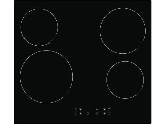 OK. OBH 2621 Glaskeramik (592 mm breit, 4 Kochzonen)