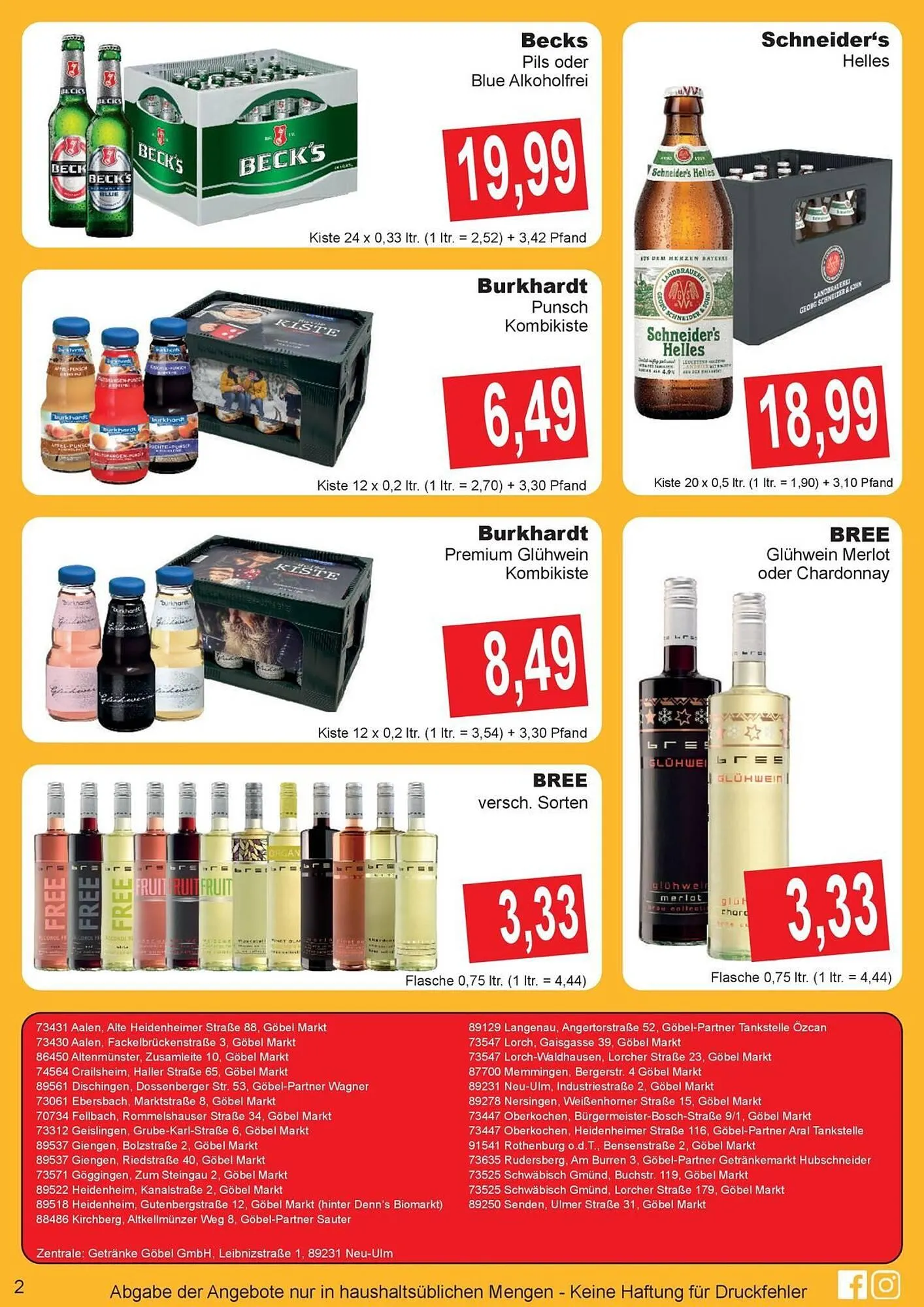 Getränke Göbel Prospekt von 10. November bis 15. November 2025 - Prospekt seite 2