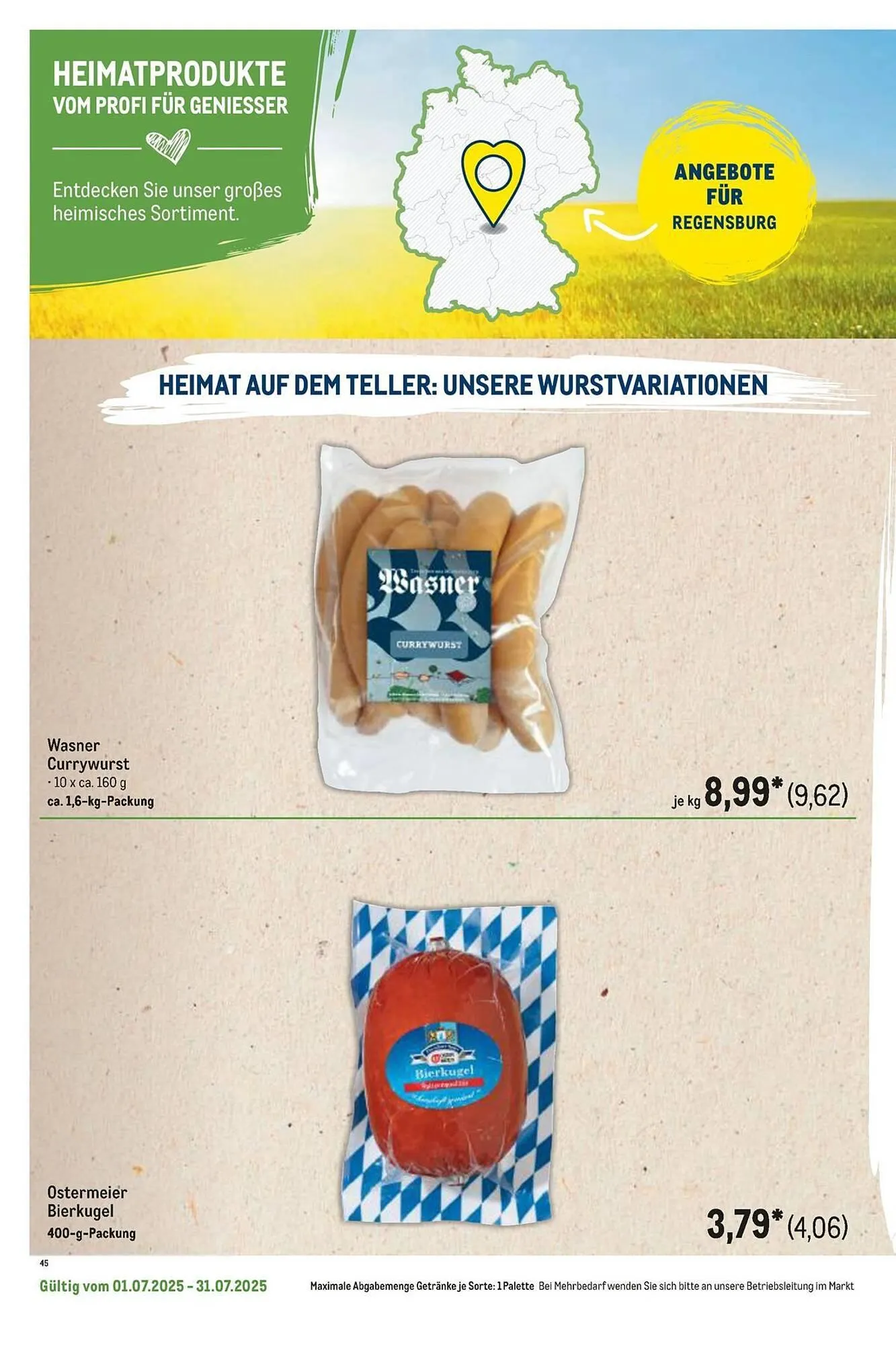 METRO Prospekt von 1. Juli bis 31. Juli 2025 - Prospekt seite 106