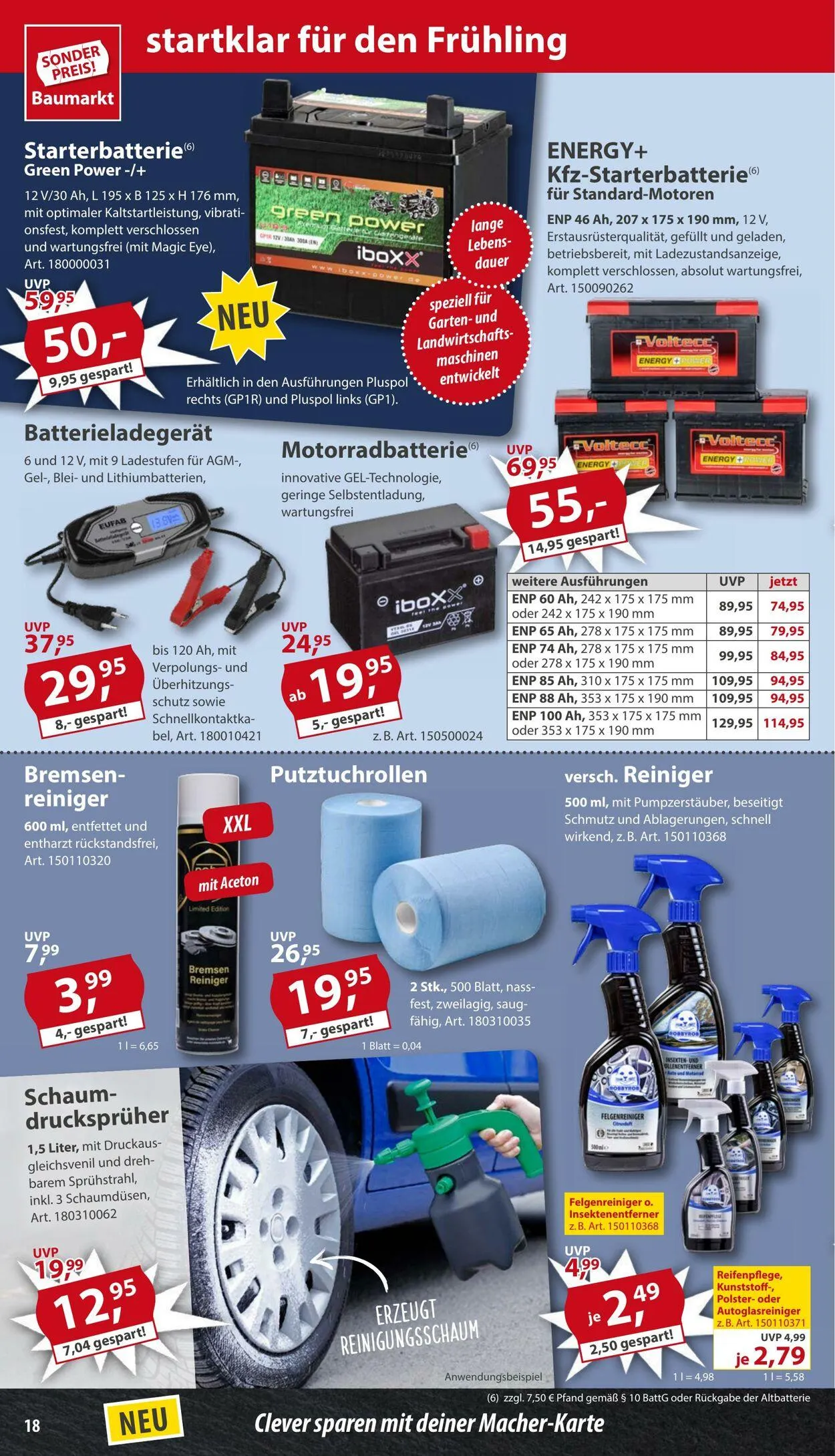 Sonderpreis Baumarkt Aktueller Prospekt von 10. März bis 17. März 2025 - Prospekt seite 18