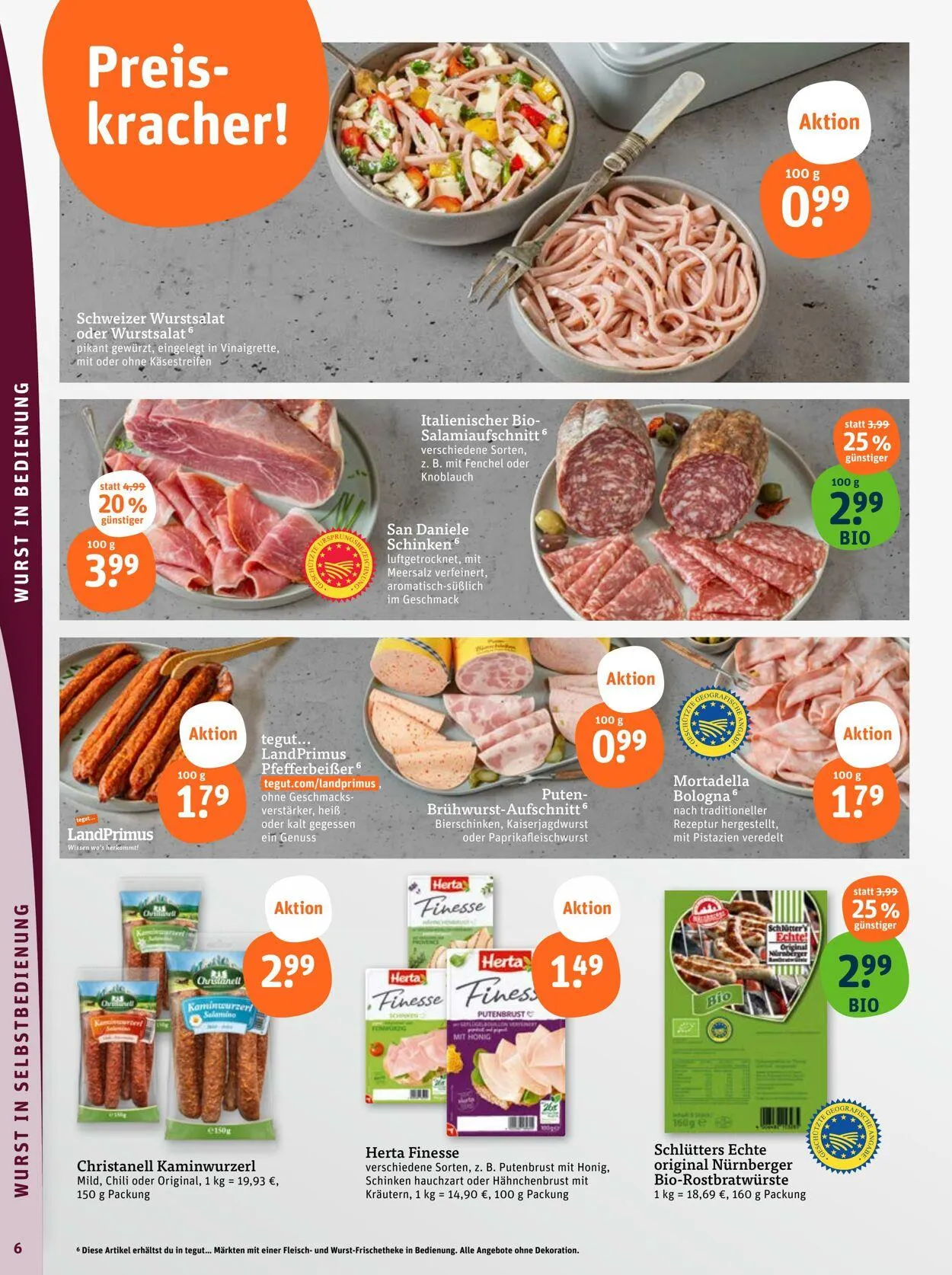 Tegut Aktueller Prospekt von 30. Juni bis 6. Juli 2025 - Prospekt seite 8