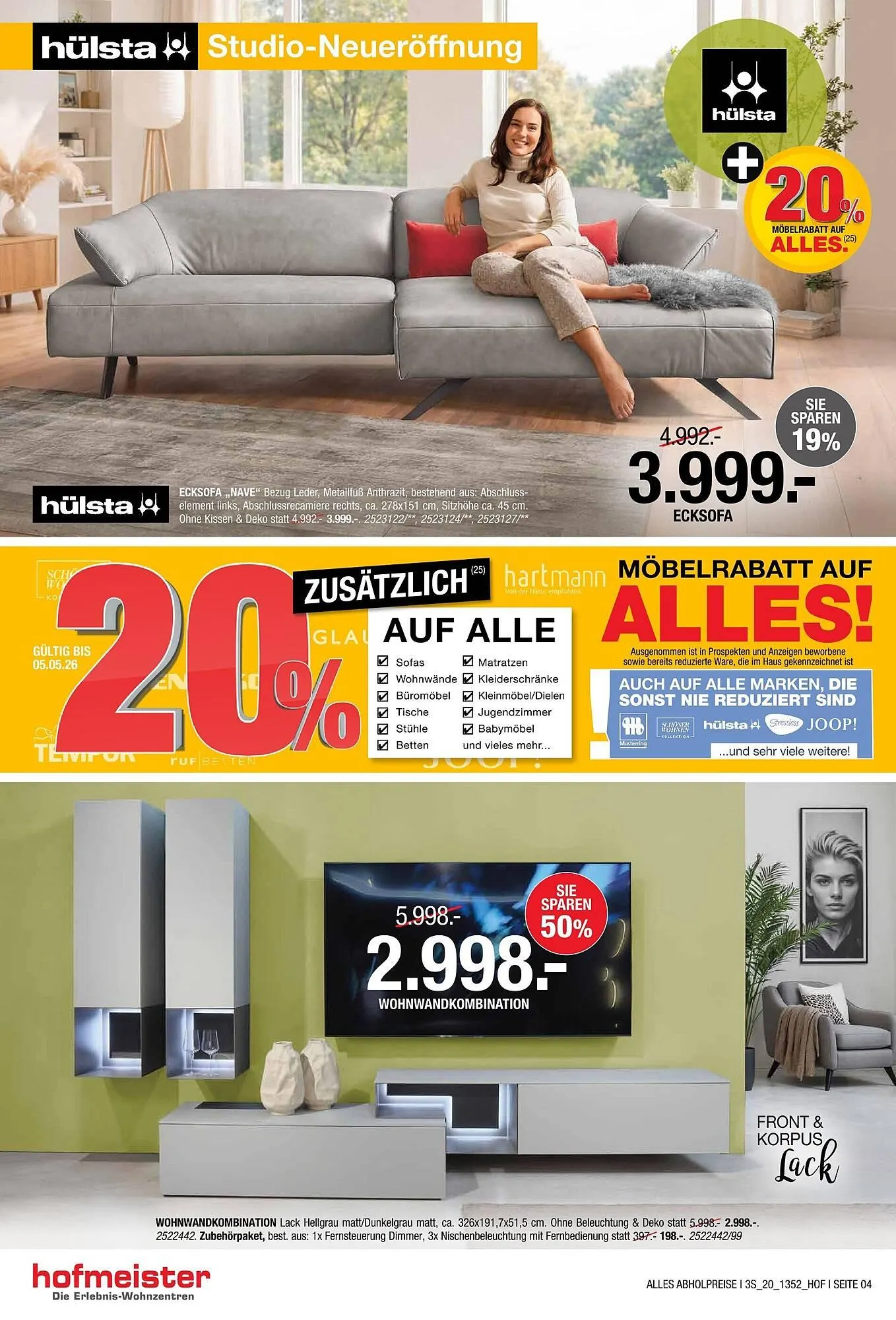 Hofmeister Prospekt von 8. April bis 5. Mai 2026 - Prospekt seite 4