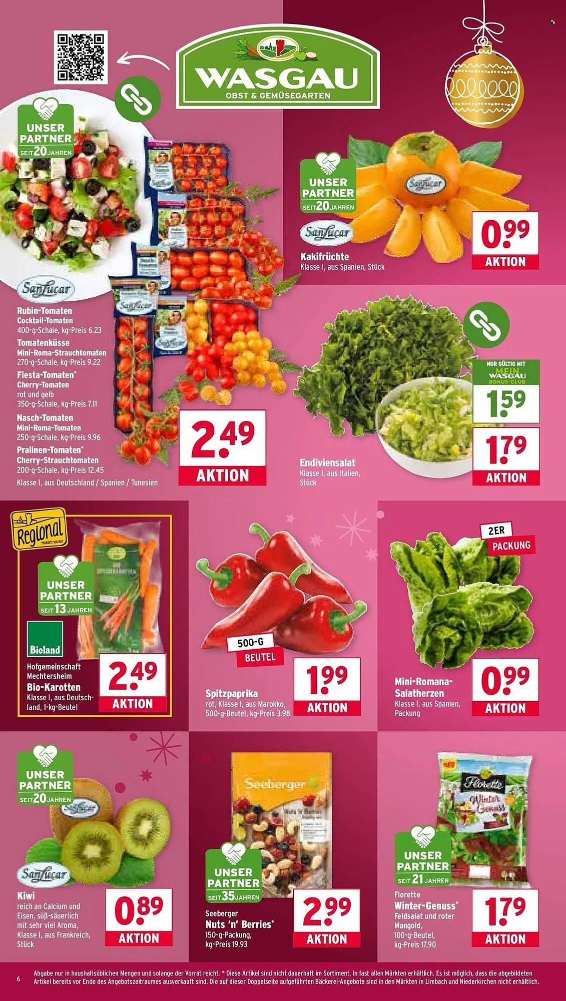 Wasgau Prospekt von 8. Dezember bis 13. Dezember 2025 - Prospekt seite 6