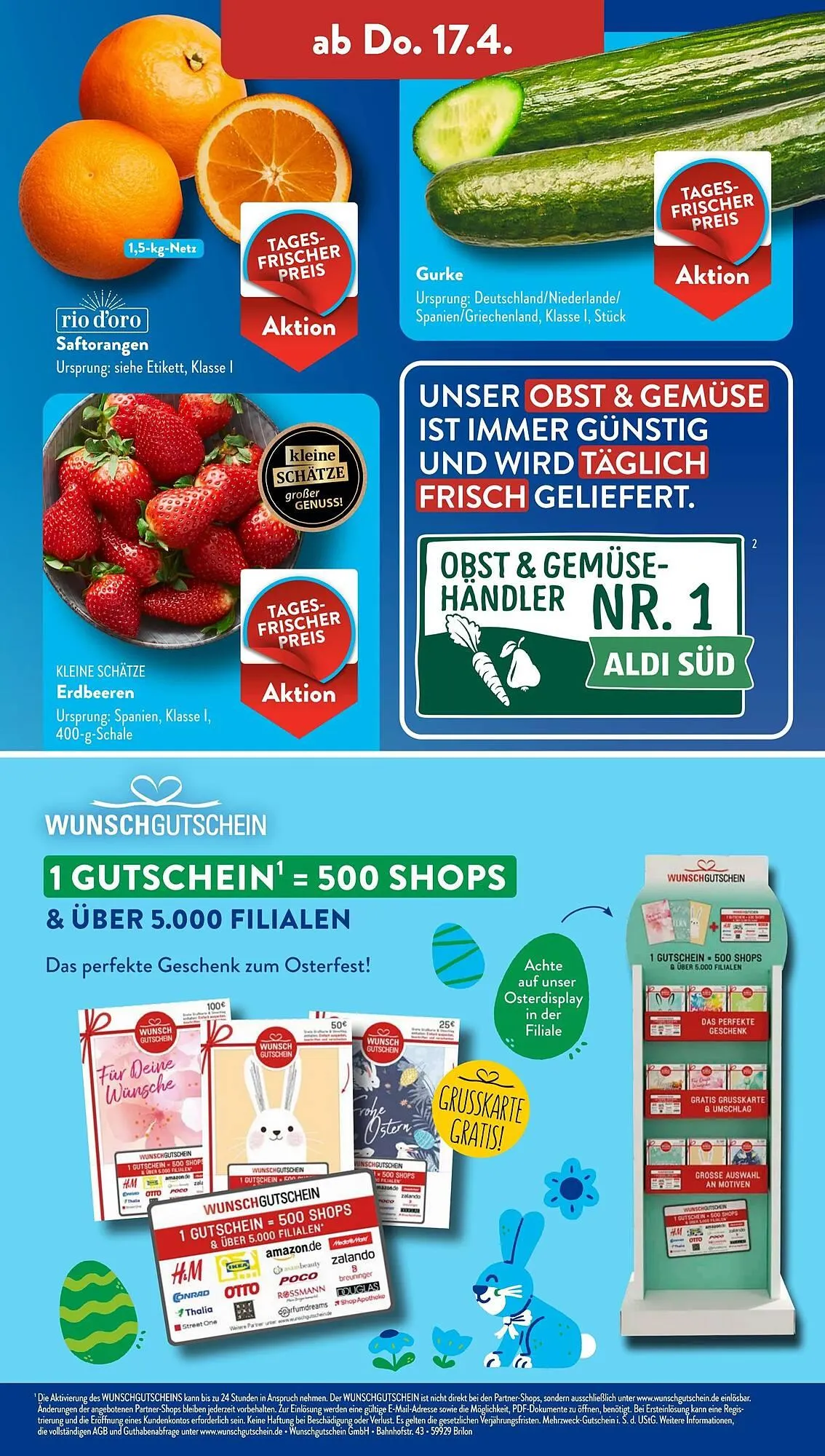 Aldi Süd Prospekt von 14. April bis 20. April 2025 - Prospekt seite 18