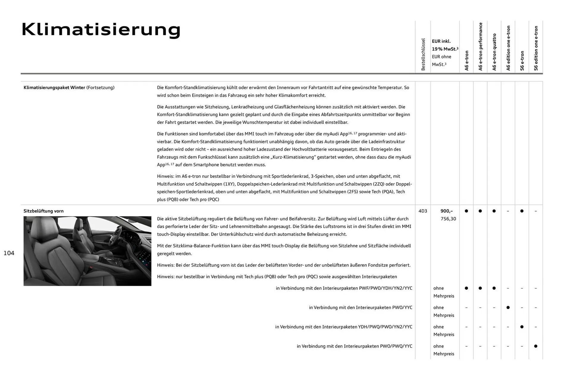 Audi Prospekt von 11. August bis 11. August 2026 - Prospekt seite 104