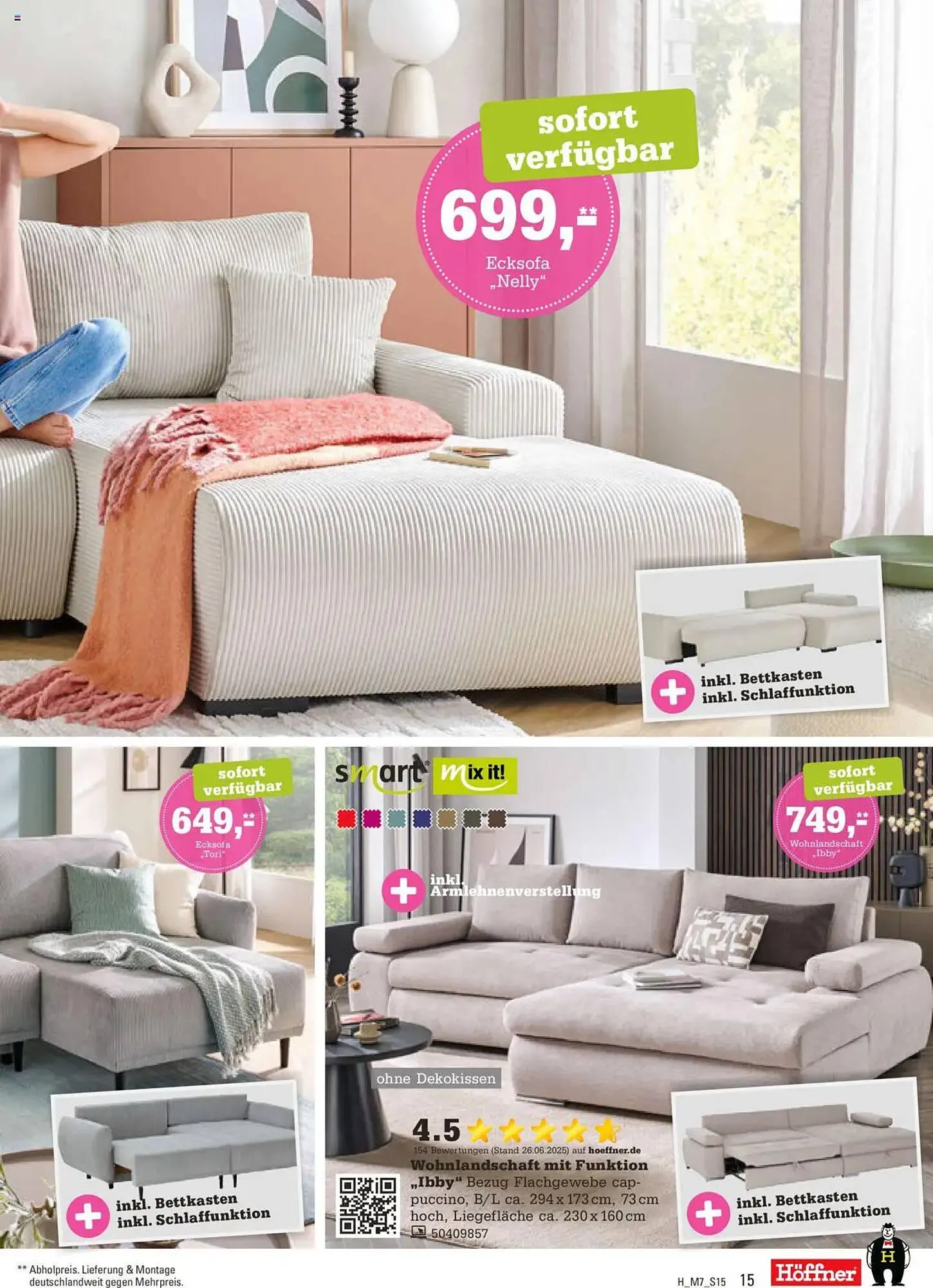 Höffner Prospekt von 15. Oktober bis 28. Oktober 2025 - Prospekt seite 15