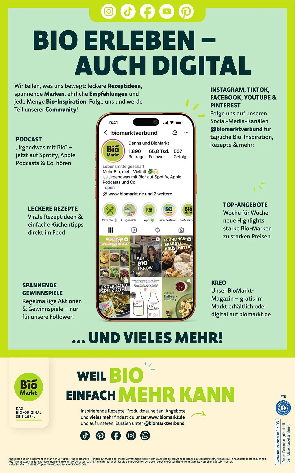 Aleco Biomarkt Prospekt von 6. Mai bis 19. Mai 2026 - Prospekt seite 16
