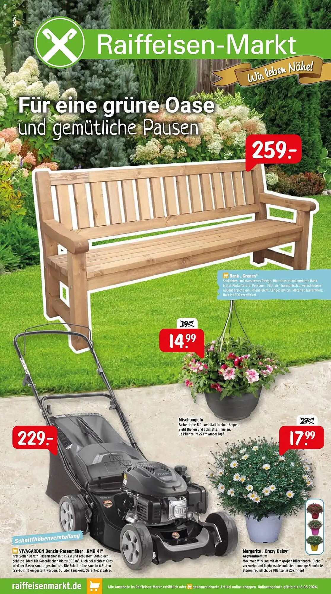 Raiffeisen Markt Prospekt von 1. Mai bis 31. Mai 2026 - Prospekt seite 1