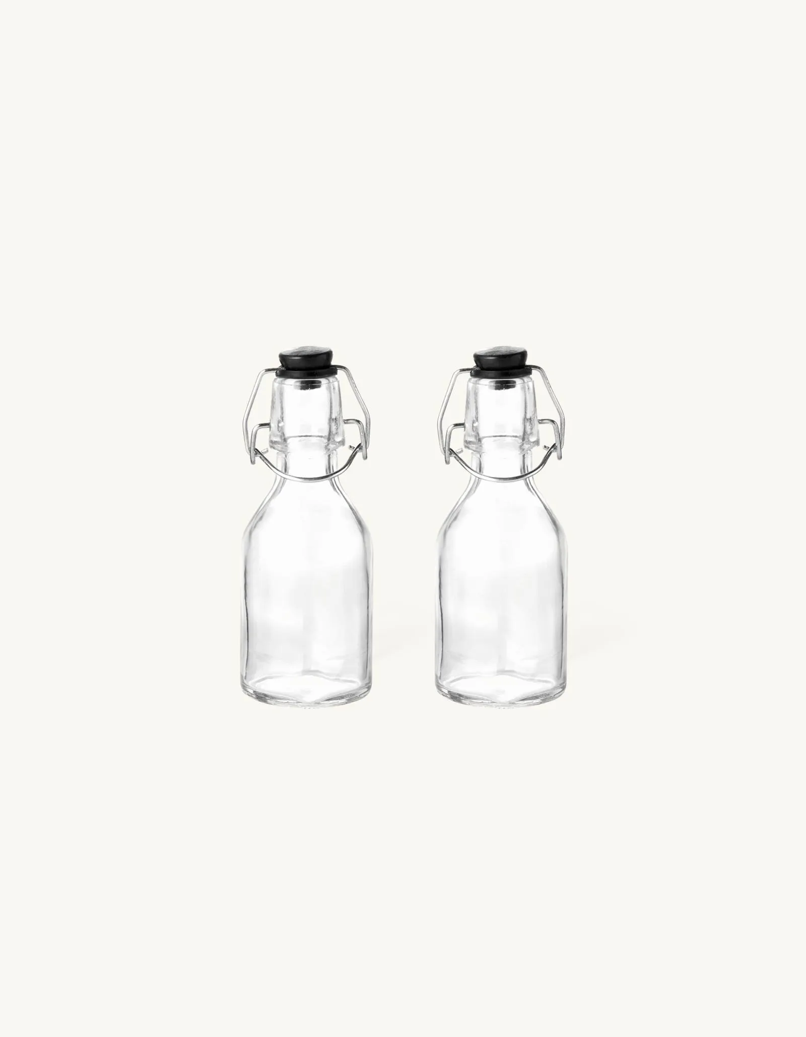Glasflaschen mit Verschluss 140 ml 2er-Pack