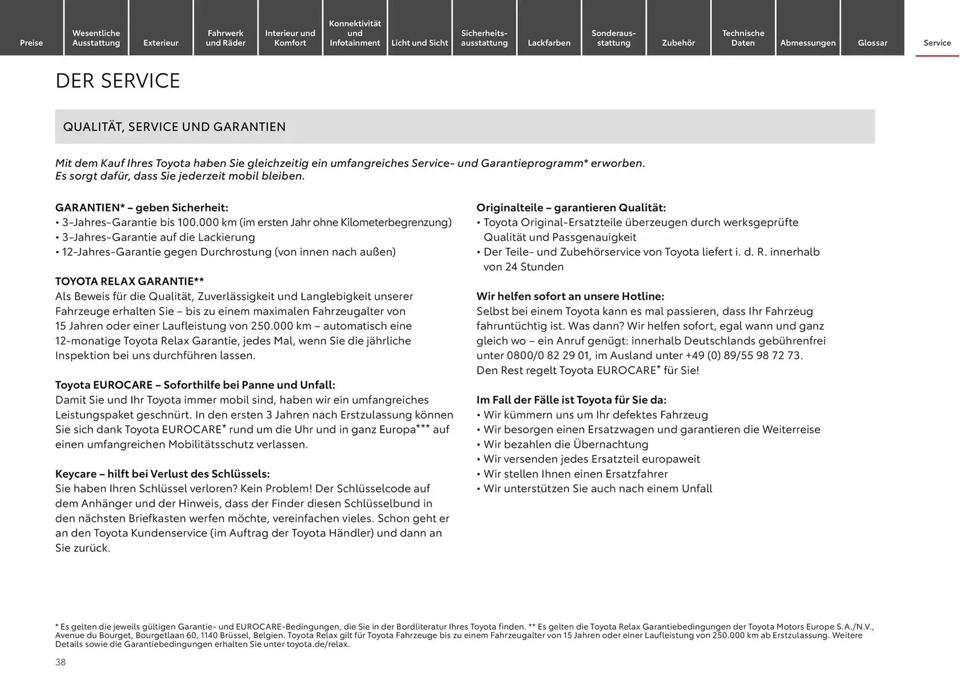Toyota Prospekt von 6. November bis 6. November 2025 - Prospekt seite 38