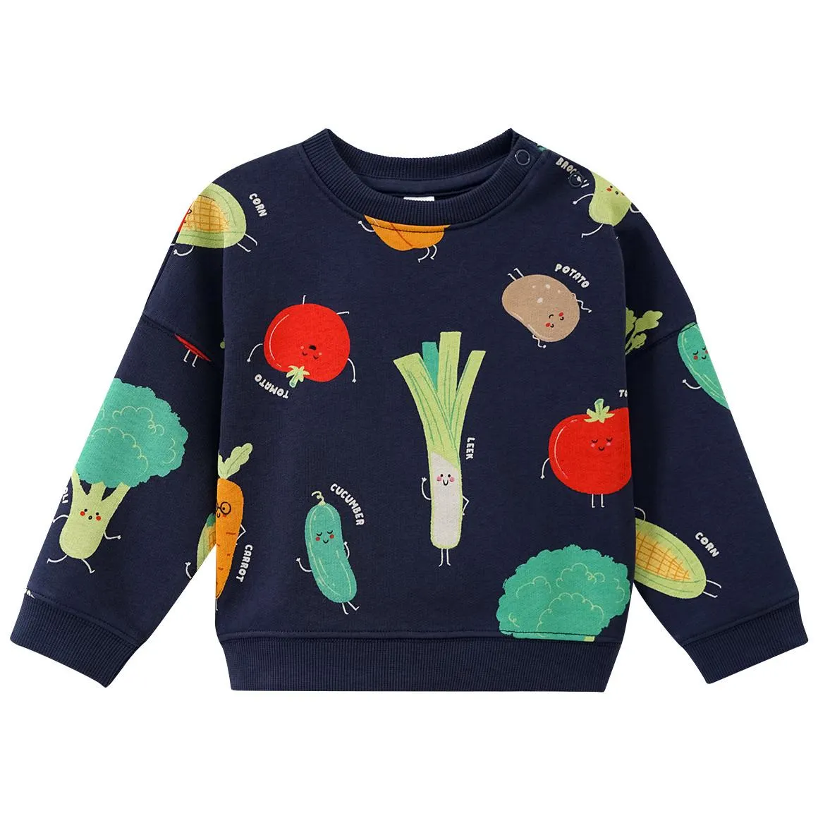 Baby Sweatshirt mit Gemüse-Allover