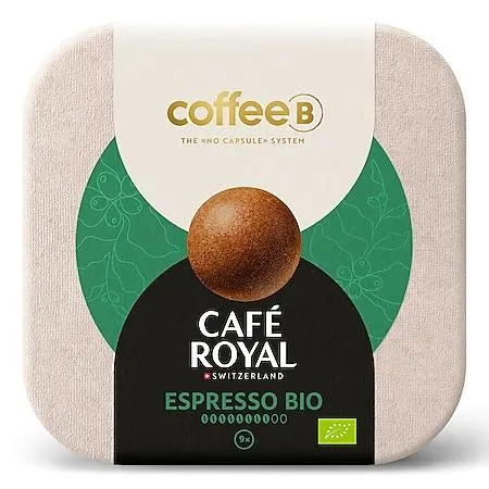 CoffeeB by Café Royal Bio Espresso 9 Coffee Balls, 51 g