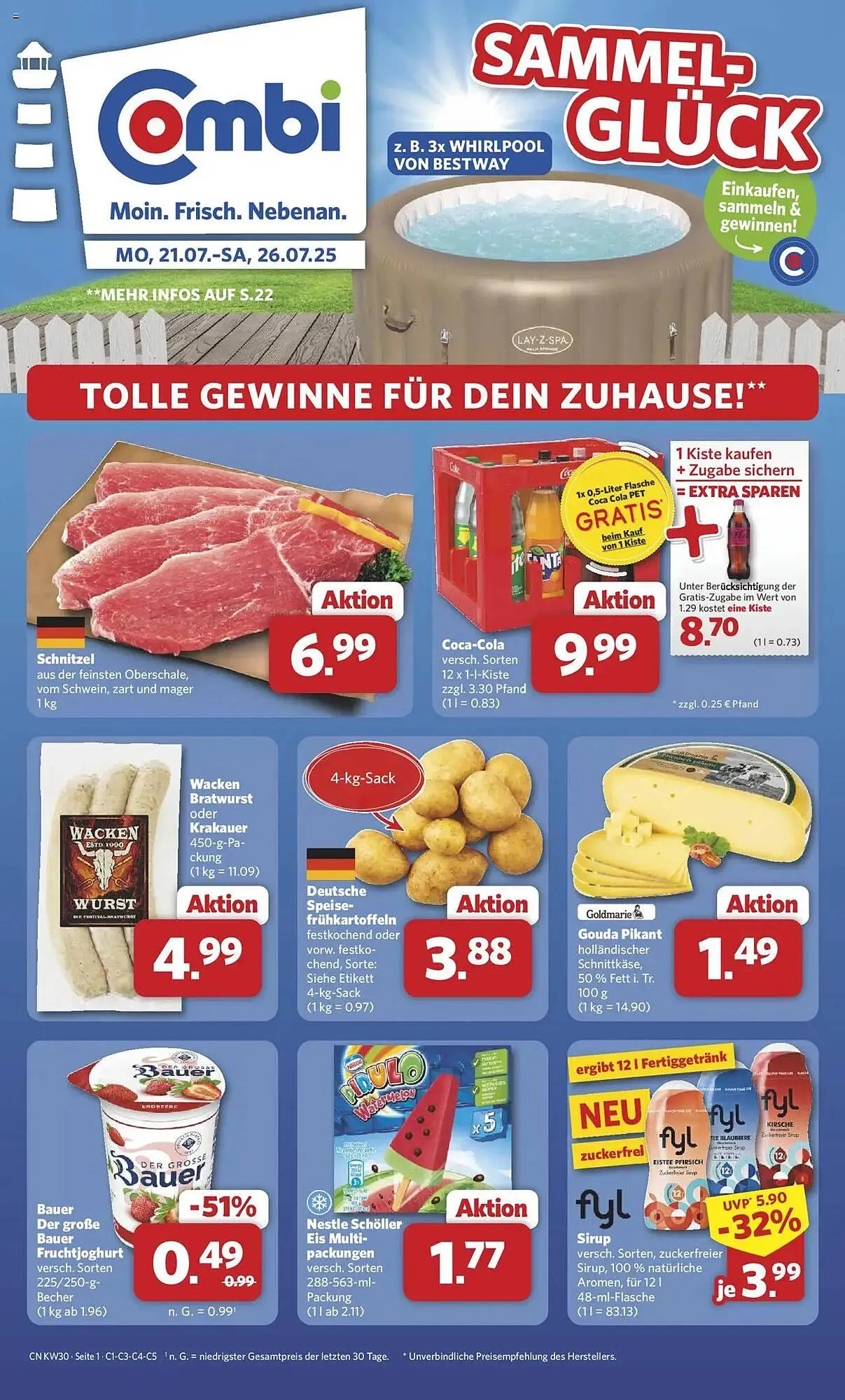 Combi Prospekt von 21. Juli bis 26. Juli 2025 - Prospekt seite 1