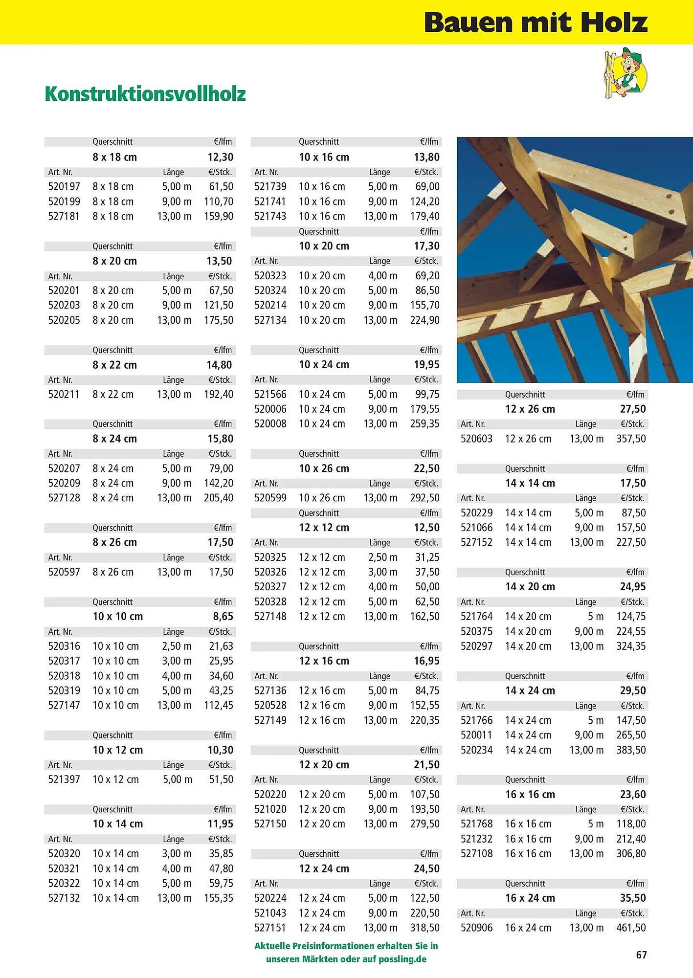 Holz Possling Prospekt von 31. März bis 30. Juni 2025 - Prospekt seite 67