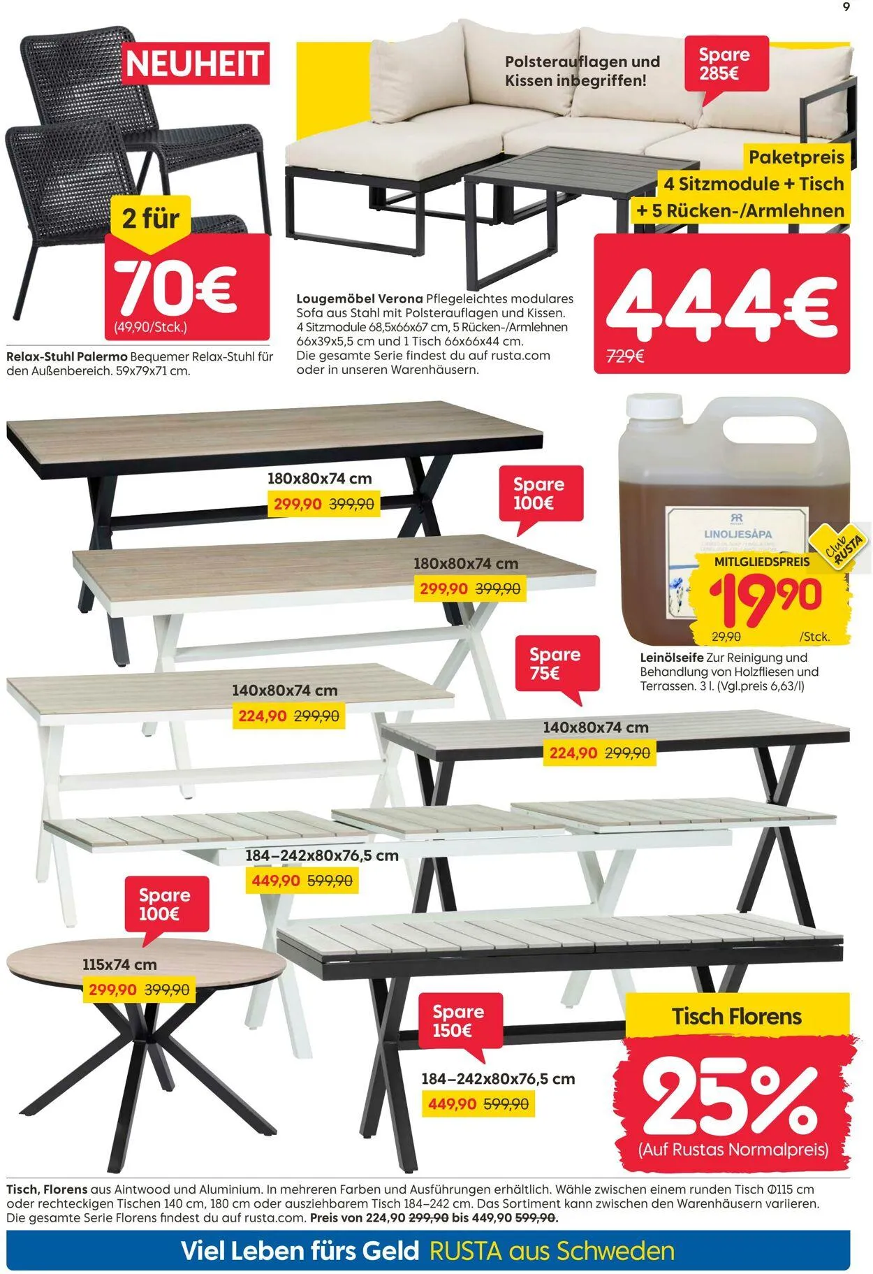 Rusta Aktueller Prospekt von 24. April bis 8. Mai 2025 - Prospekt seite 9