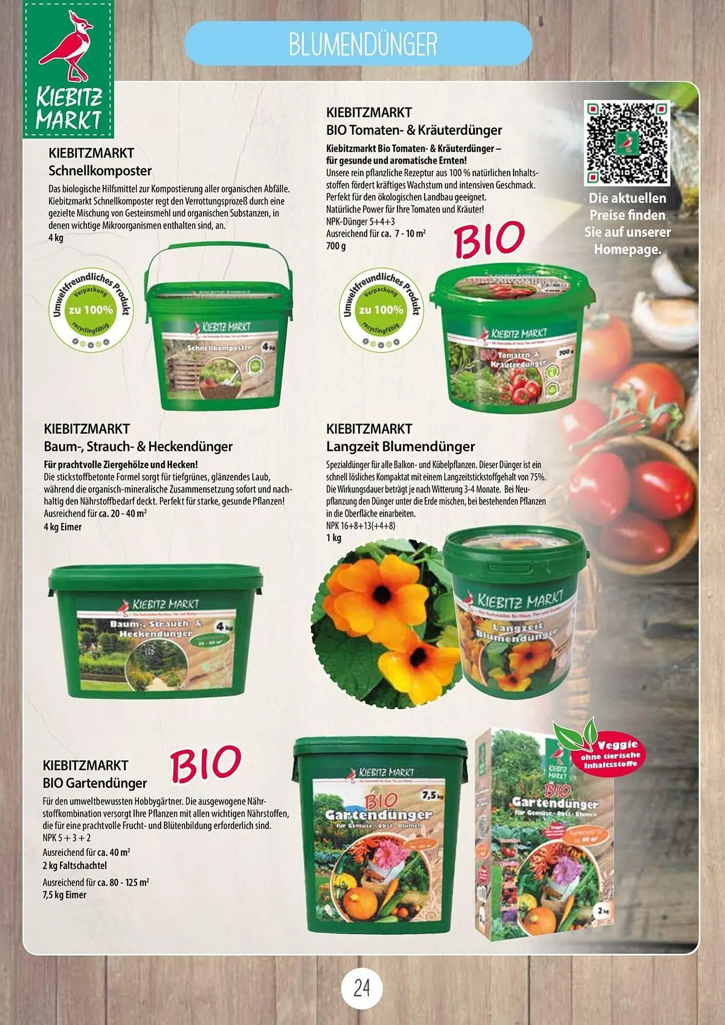 Kiebitzmarkt Prospekt von 16. April bis 31. August 2025 - Prospekt seite 24
