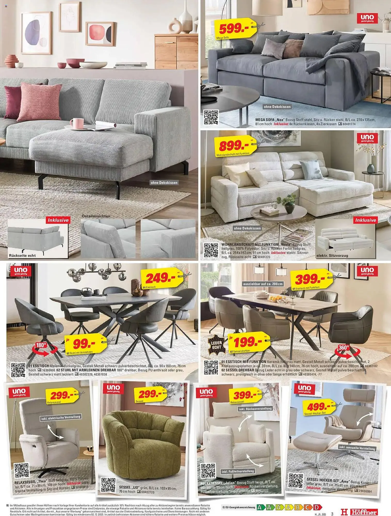 Höffner Prospekt von 19. November bis 2. Dezember 2025 - Prospekt seite 3