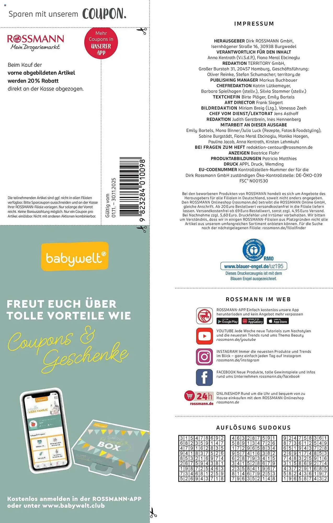 Rossmann Magazin von 1. November bis 30. November 2025 - Prospekt seite 104