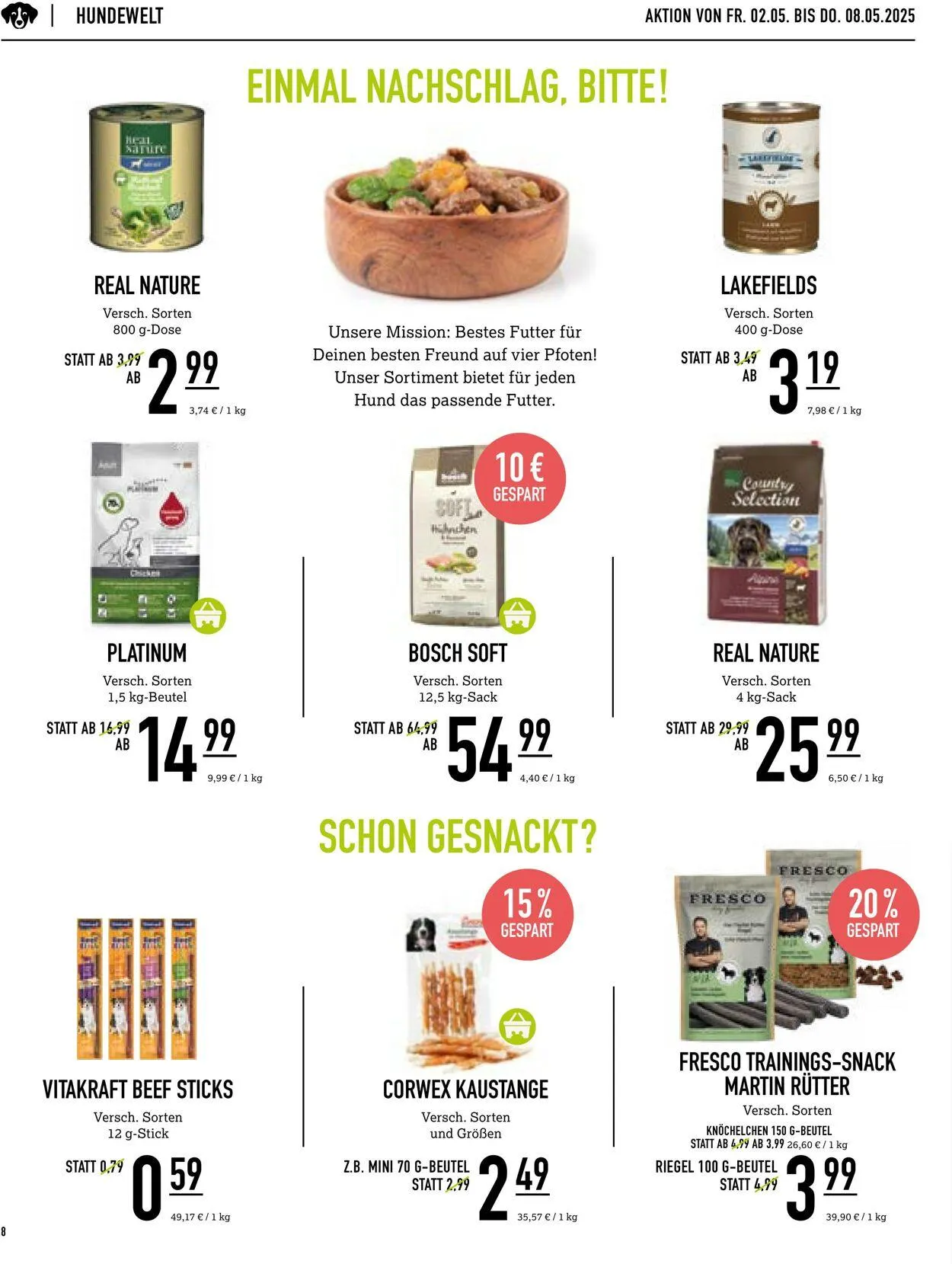 Kölle Zoo Aktueller Prospekt von 30. April bis 14. Mai 2025 - Prospekt seite 8