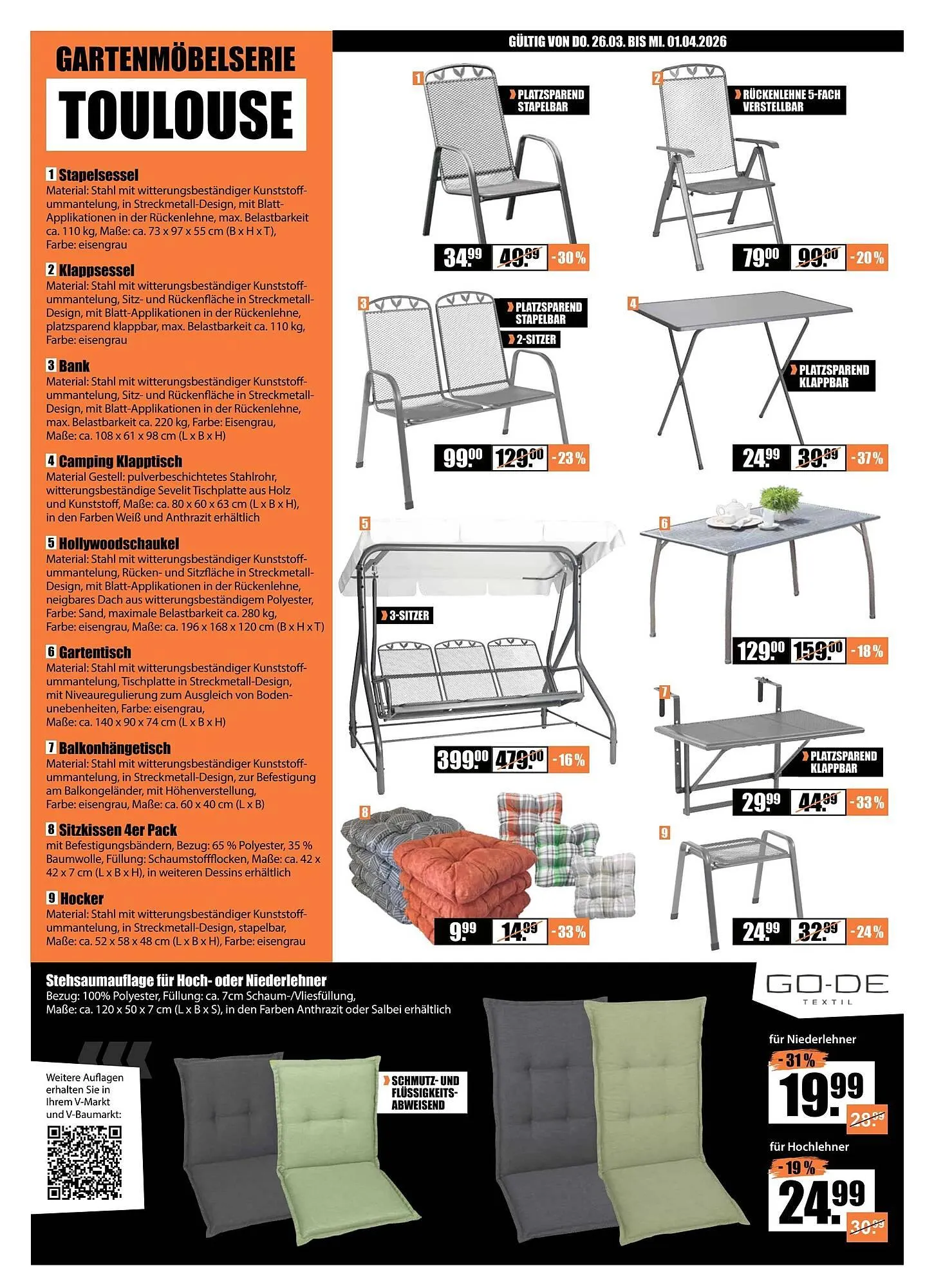 V Baumarkt Prospekt von 26. März bis 2. April 2026 - Prospekt seite 2