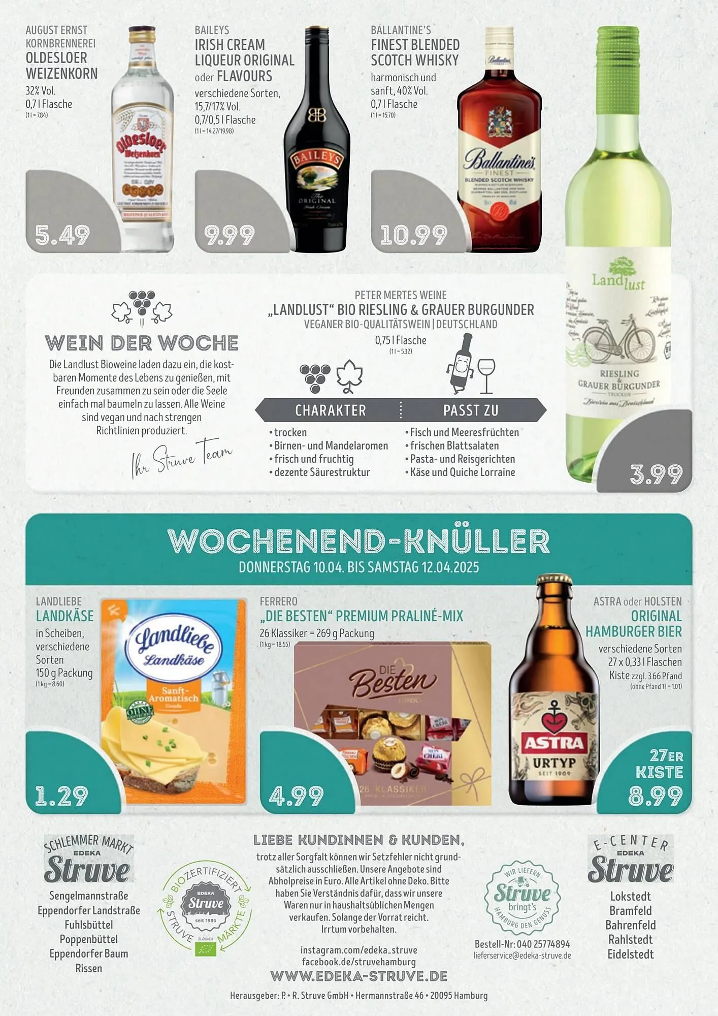 Edeka Struve Prospekt von 7. April bis 13. April 2025 - Prospekt seite 16
