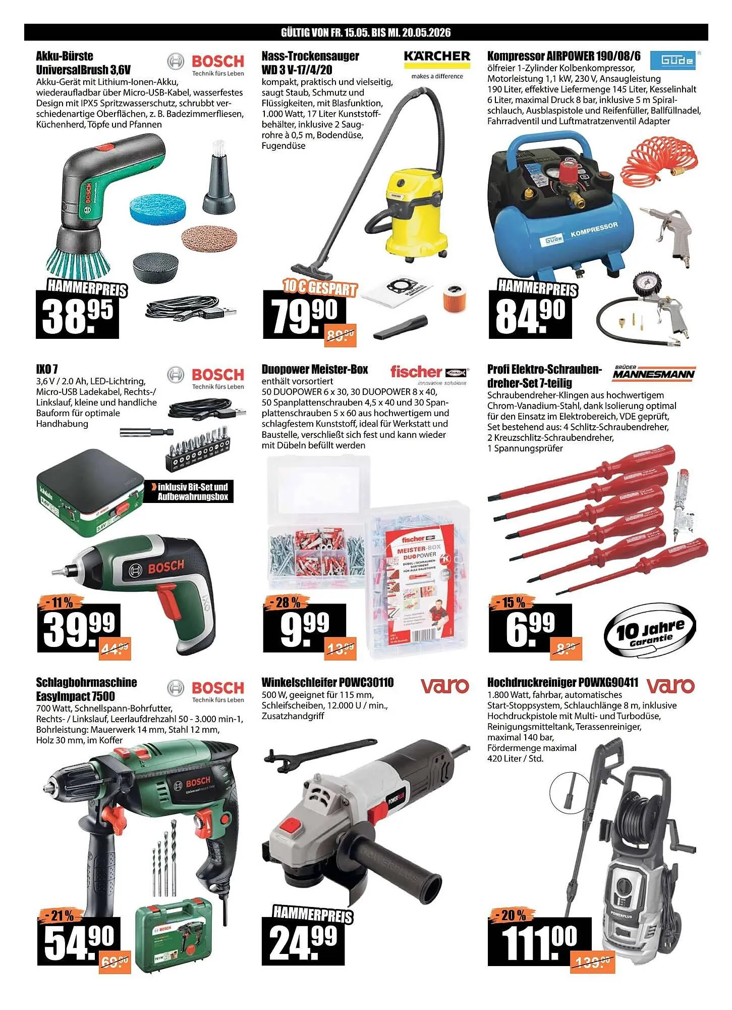 V Baumarkt Prospekt von 15. Mai bis 21. Mai 2026 - Prospekt seite 10