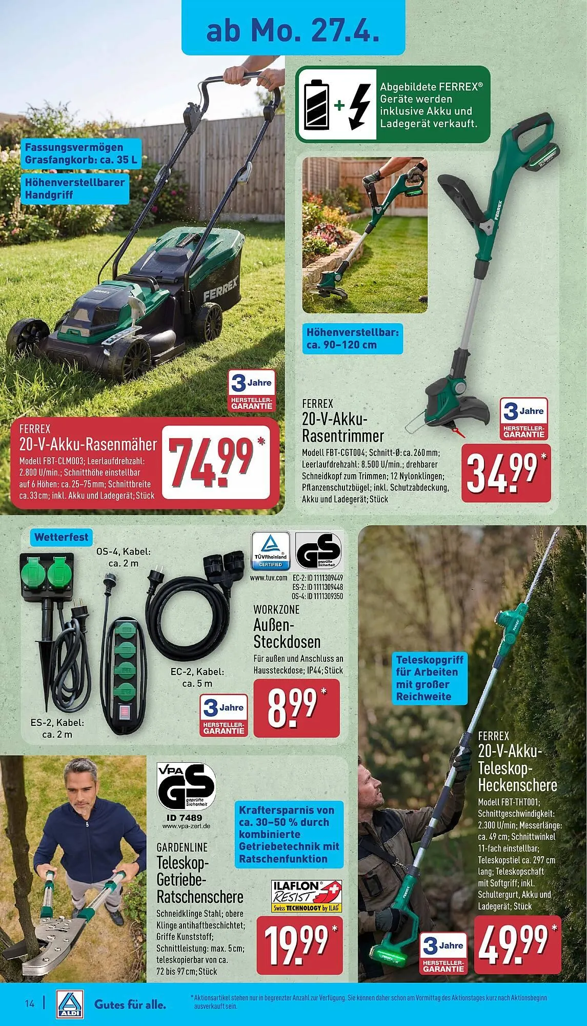 Aldi Nord Prospekt von 27. April bis 2. Mai 2026 - Prospekt seite 14