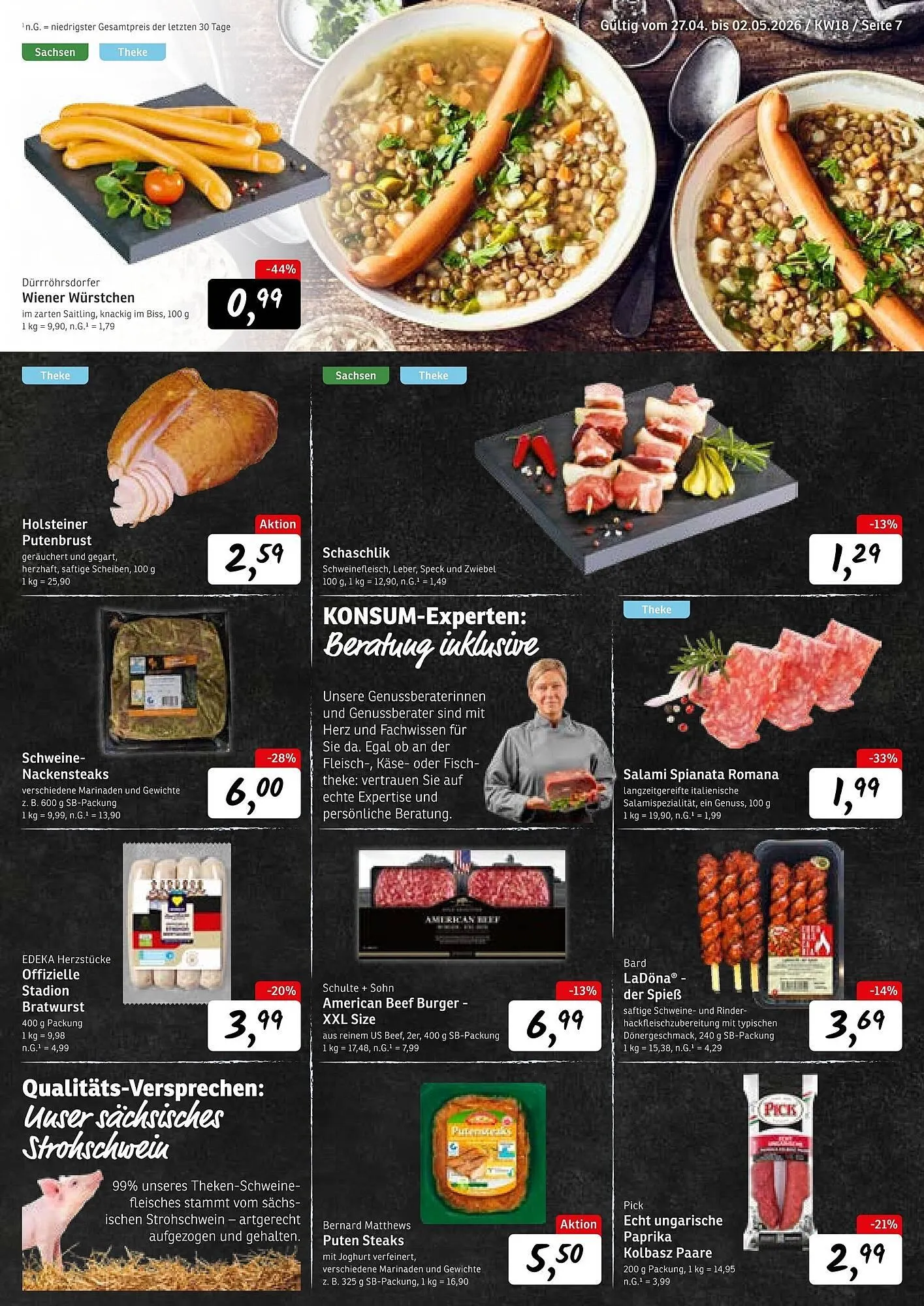 KONSUM Prospekt von 27. April bis 2. Mai 2026 - Prospekt seite 7