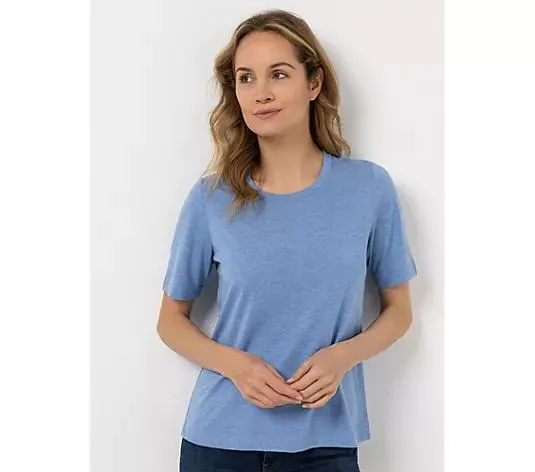 DAWID by Dawid Tomaszewski Shirt, 1/2-Arm feiner Glanzfaden figurumspielend