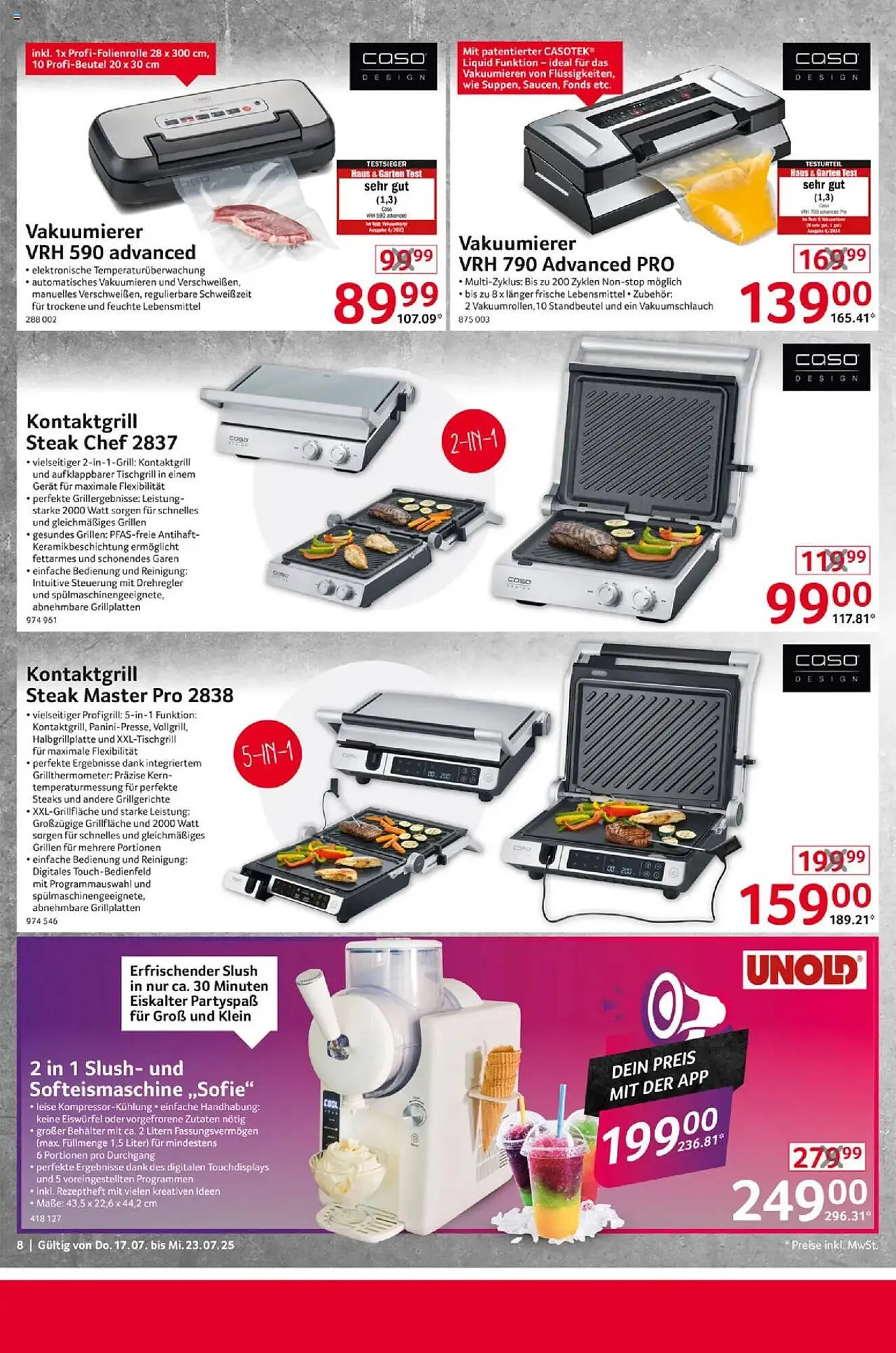 Selgros Prospekt von 17. Juli bis 23. Juli 2025 - Prospekt seite 8