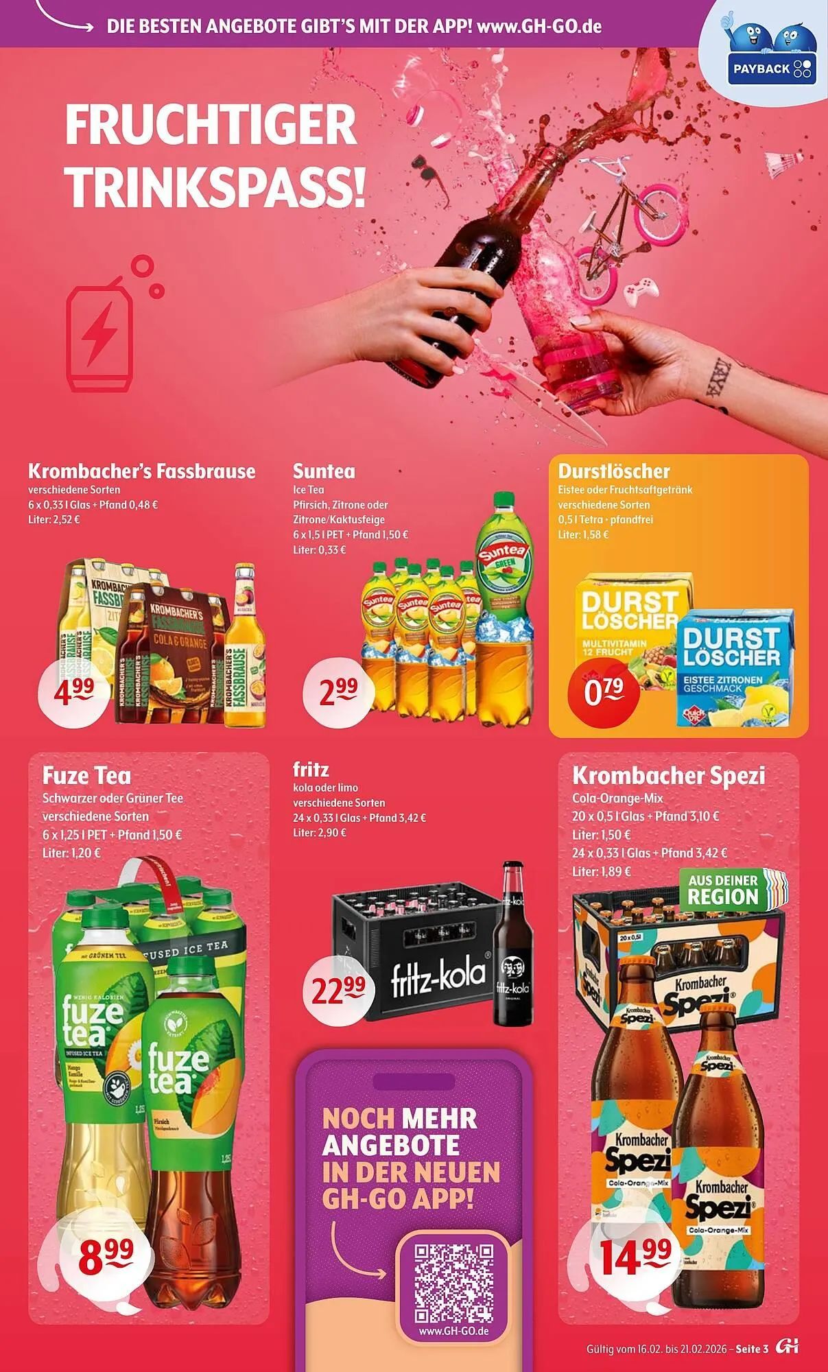 Trink und Spare Prospekt von 16. Februar bis 21. Februar 2026 - Prospekt seite 3