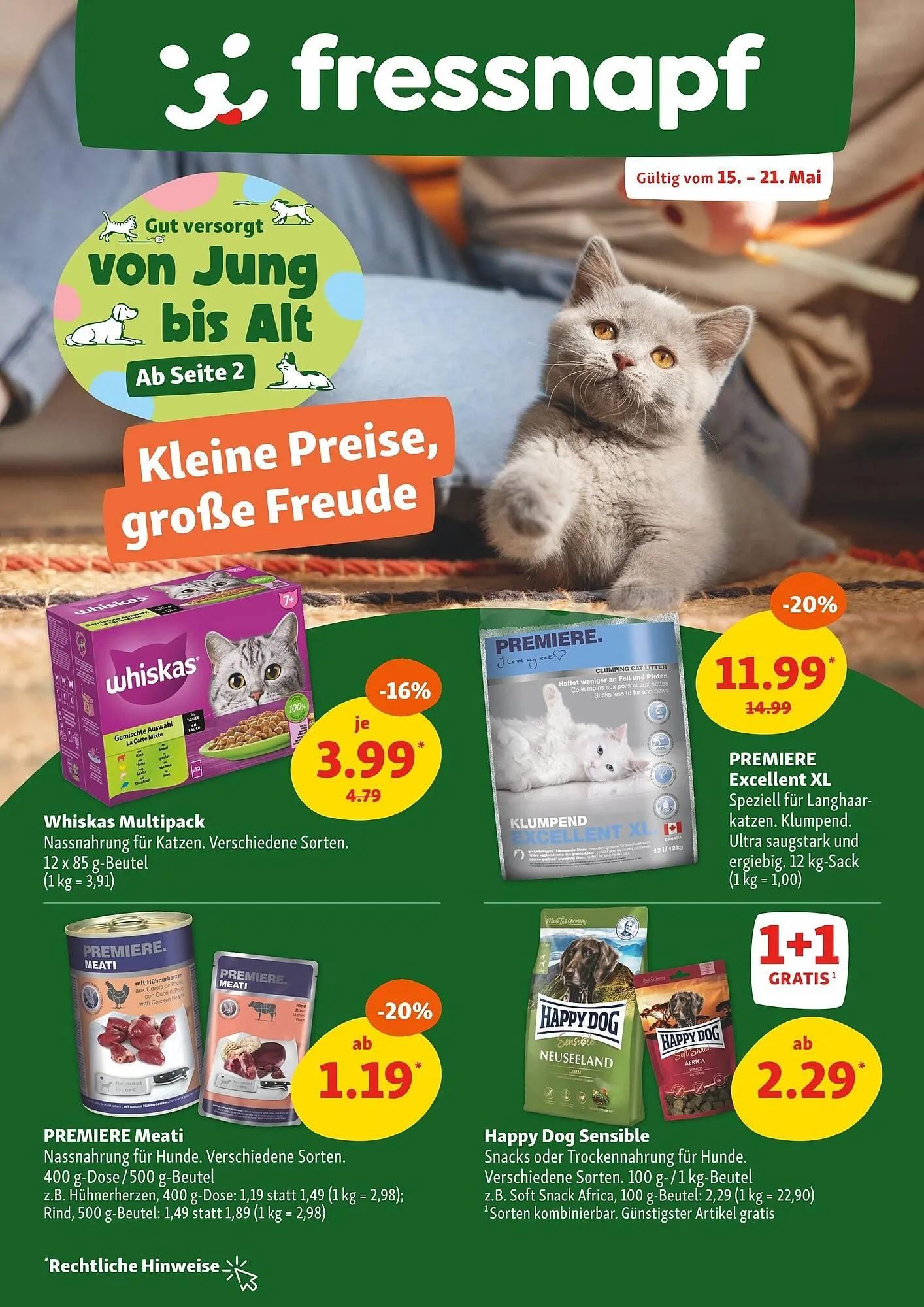 Fressnapf Prospekt von 15. Mai bis 21. Mai 2025 - Prospekt seite 1