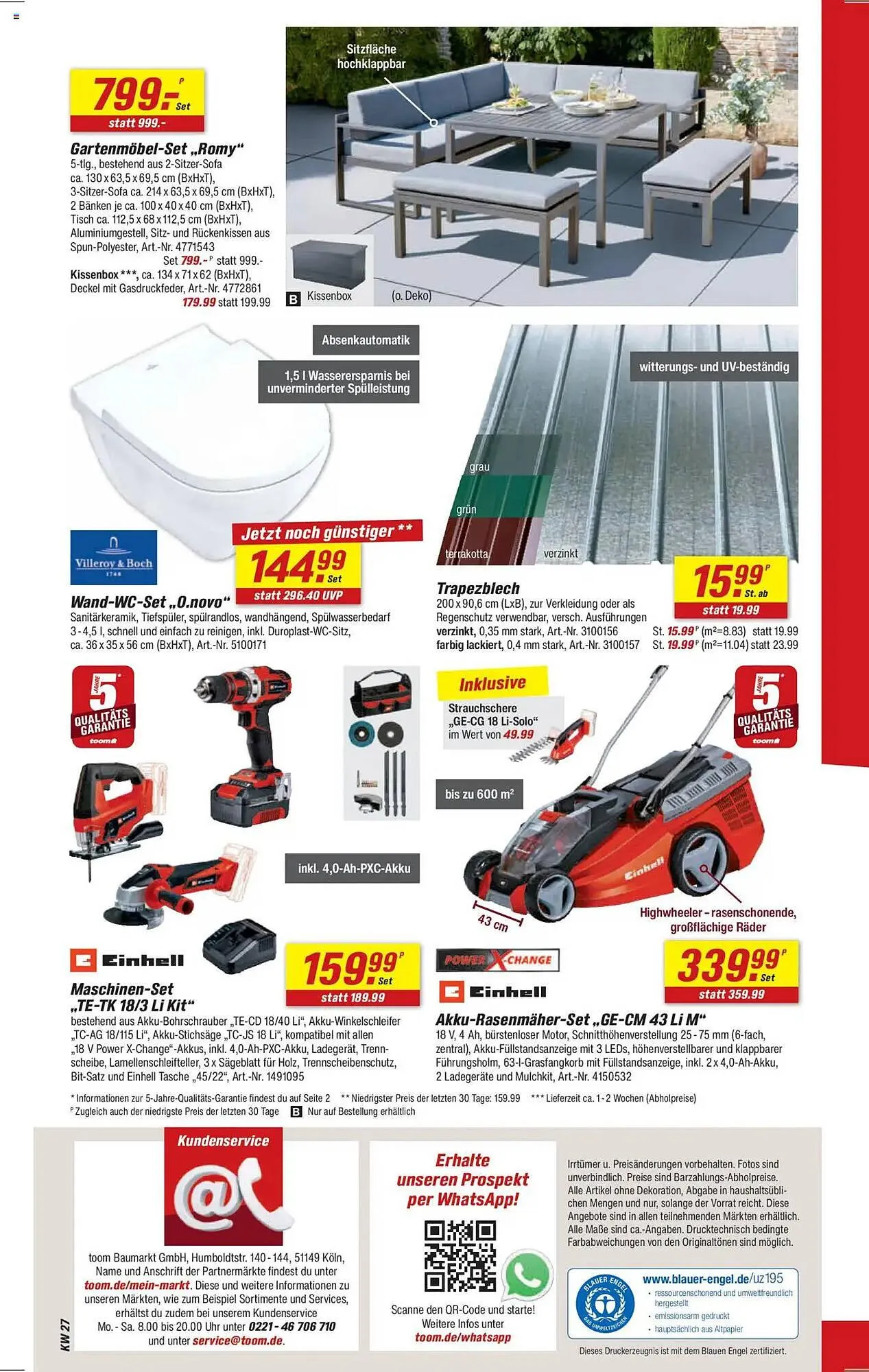 toom Baumarkt Prospekt von 28. Juni bis 4. Juli 2025 - Prospekt seite 14