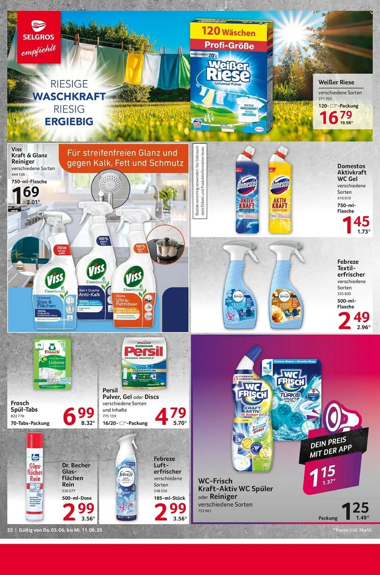 Selgros Prospekt von 5. Juni bis 11. Juni 2025 - Prospekt seite 22