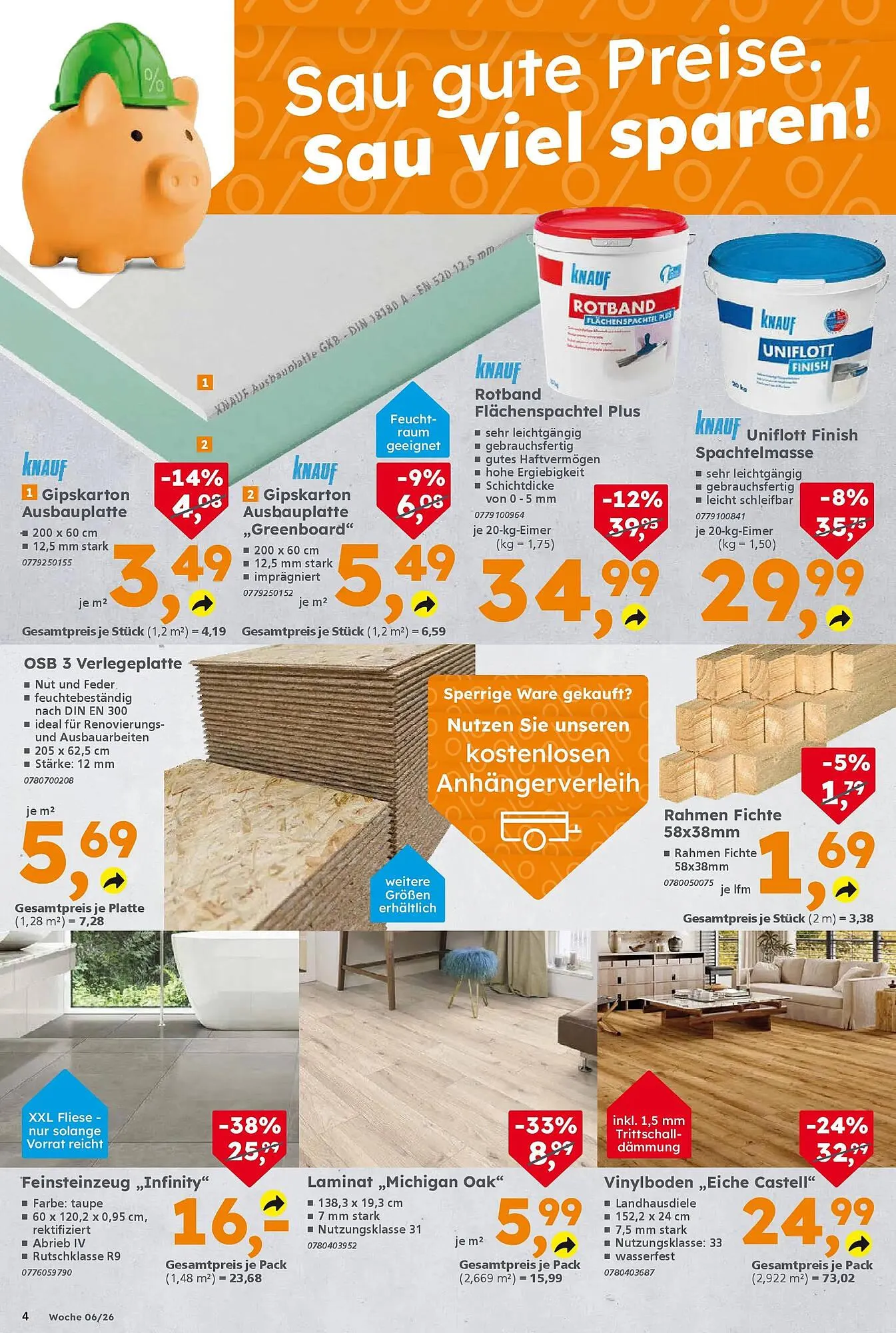 Globus Baumarkt Prospekt von 1. Februar bis 7. Februar 2026 - Prospekt seite 4