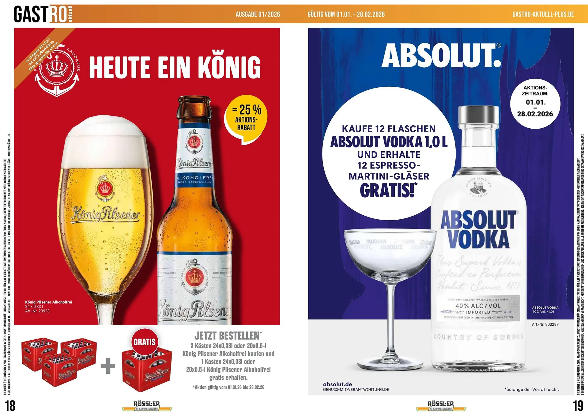 Getränke Rössler Prospekt von 8. Januar bis 28. Februar 2026 - Prospekt seite 10
