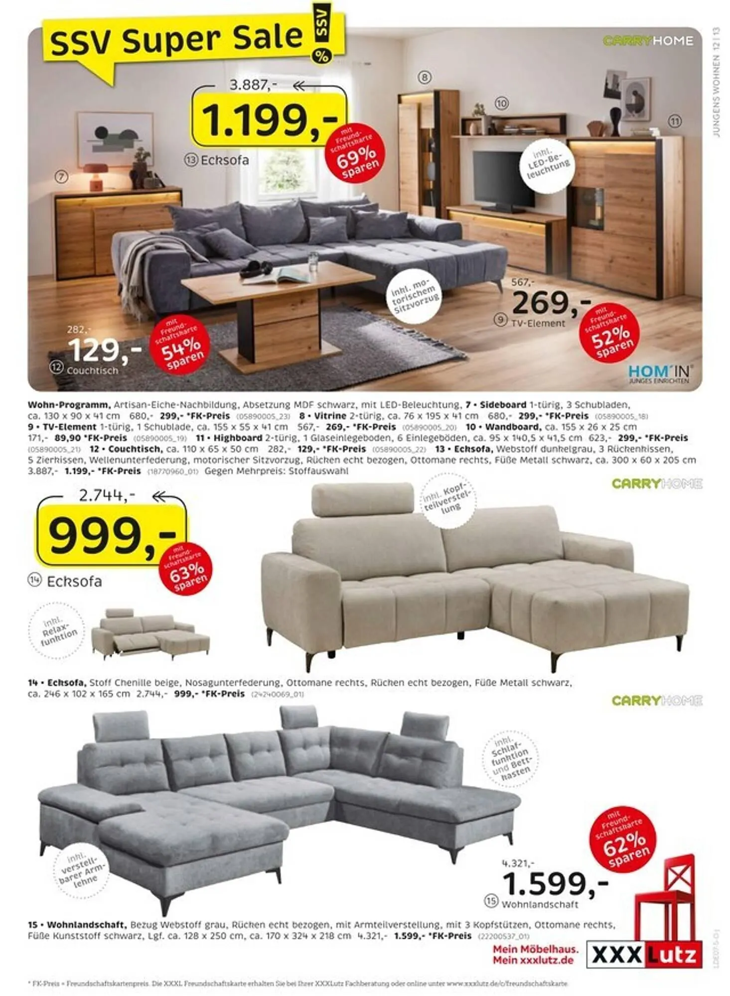 XXXLutz Prospekt von 30. Juni bis 13. Juli 2025 - Prospekt seite 13