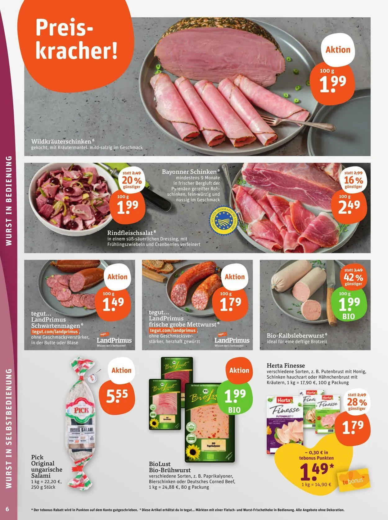 Tegut Aktueller Prospekt von 5. Mai bis 11. Mai 2025 - Prospekt seite 8