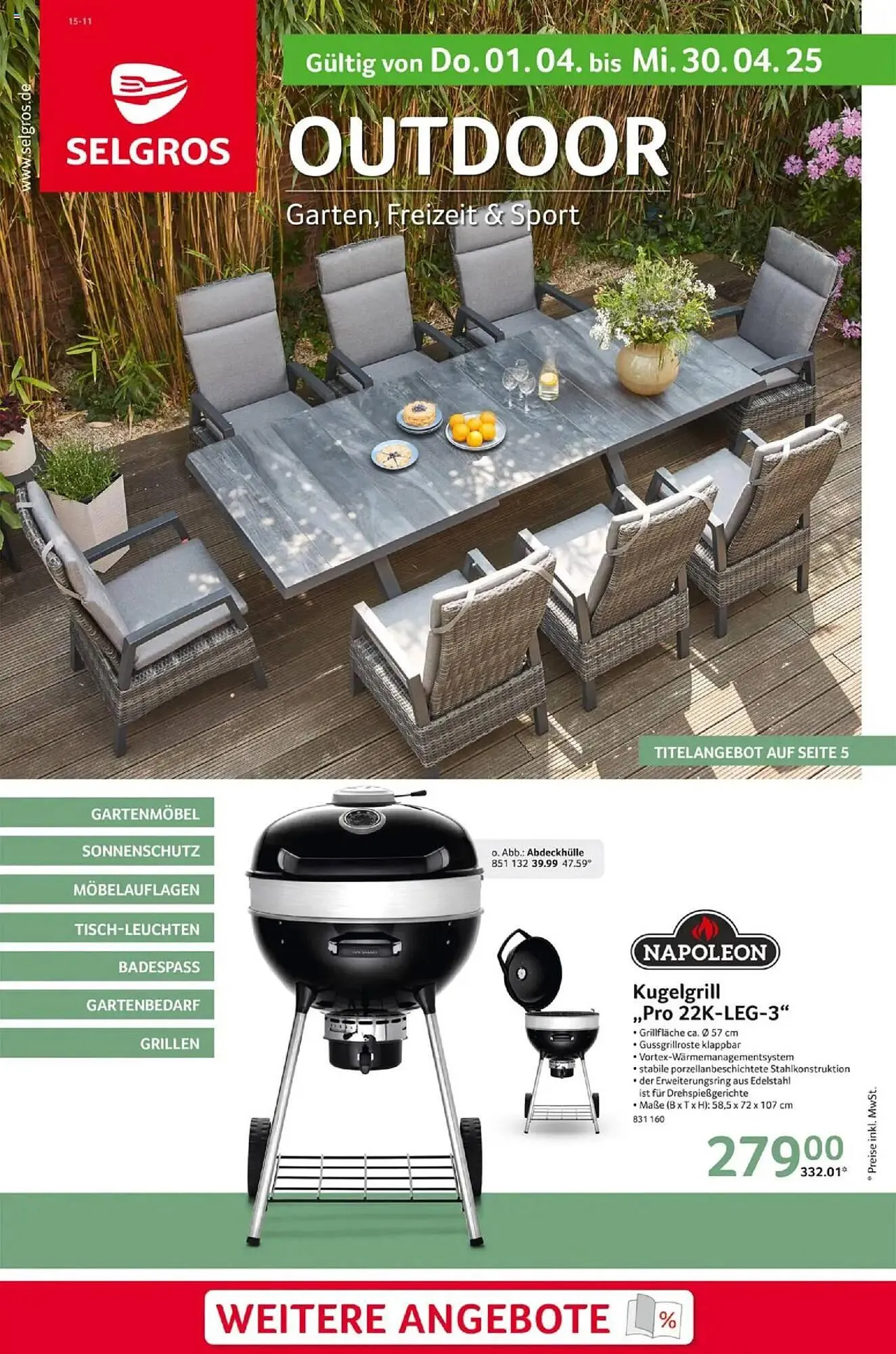 Selgros Prospekt von 1. April bis 30. April 2025 - Prospekt seite 1