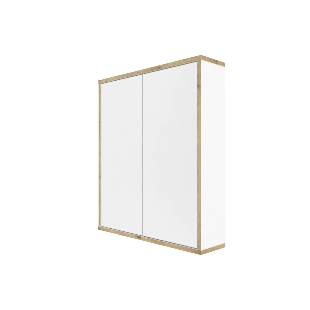 Spiegelschrank MORENA mit 2 Türen, Weiß/Eiche