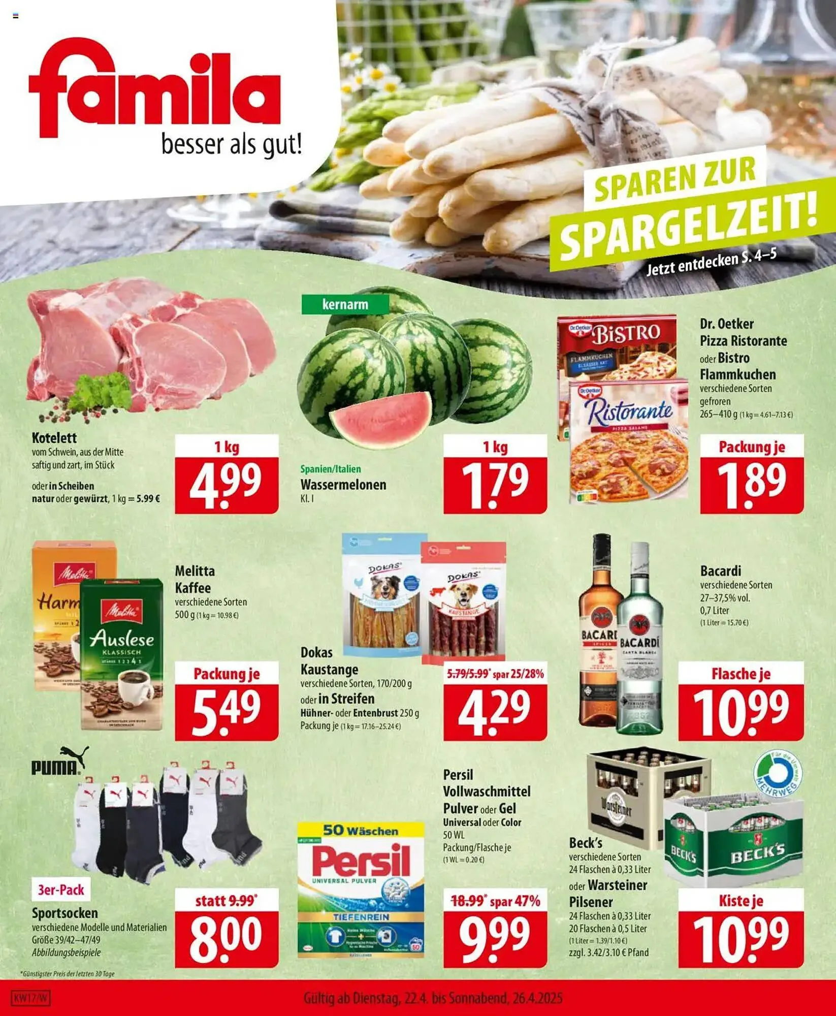 Famila Nord Ost Prospekt von 22. April bis 26. April 2025 - Prospekt seite 1