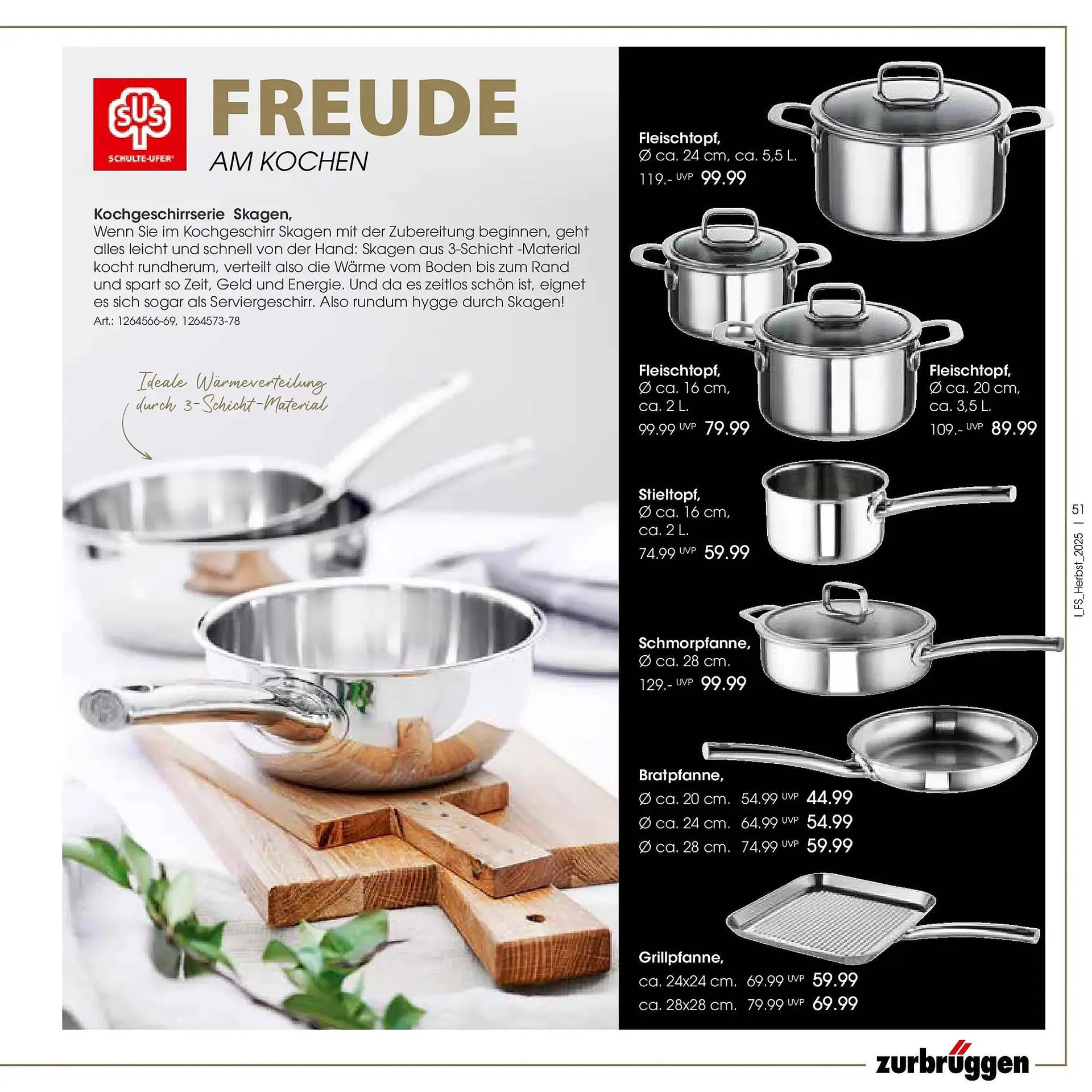 Zurbrüggen Prospekt von 19. Oktober bis 31. Januar 2026 - Prospekt seite 51