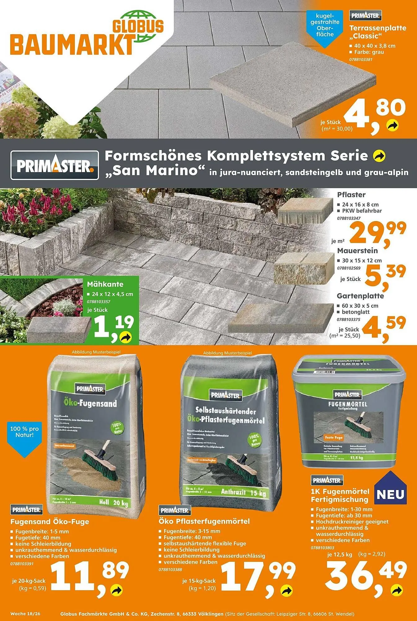 Globus Baumarkt Prospekt von 26. April bis 2. Mai 2026 - Prospekt seite 28