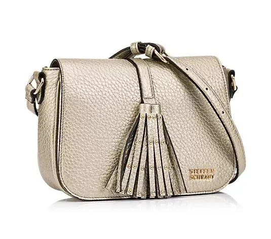 STEFFEN SCHRAUT Schultertasche Metallic-Optik div. Fächer verst. Schulterriemen