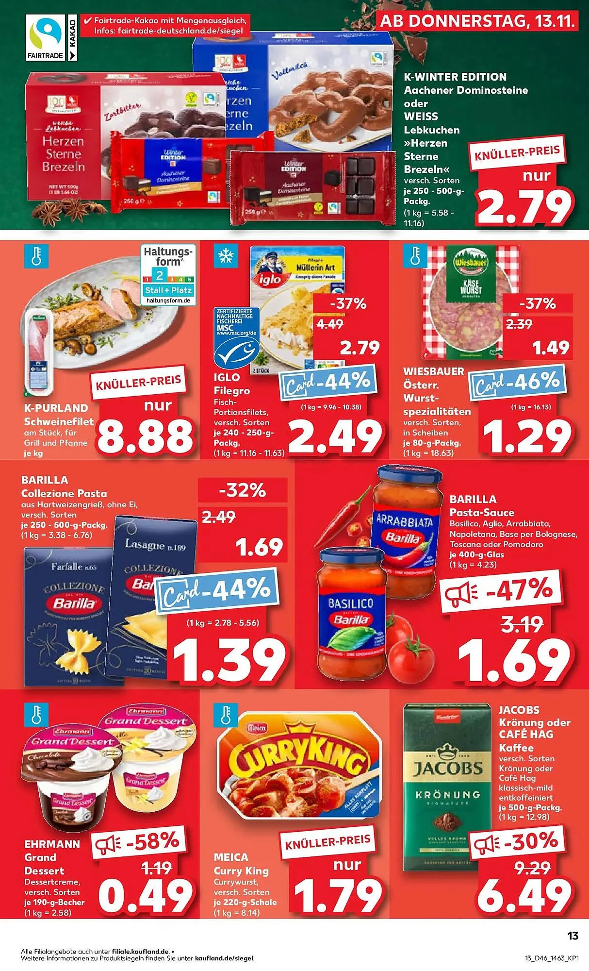 Kaufland Prospekt von 16. November bis 19. November 2025 - Prospekt seite 13