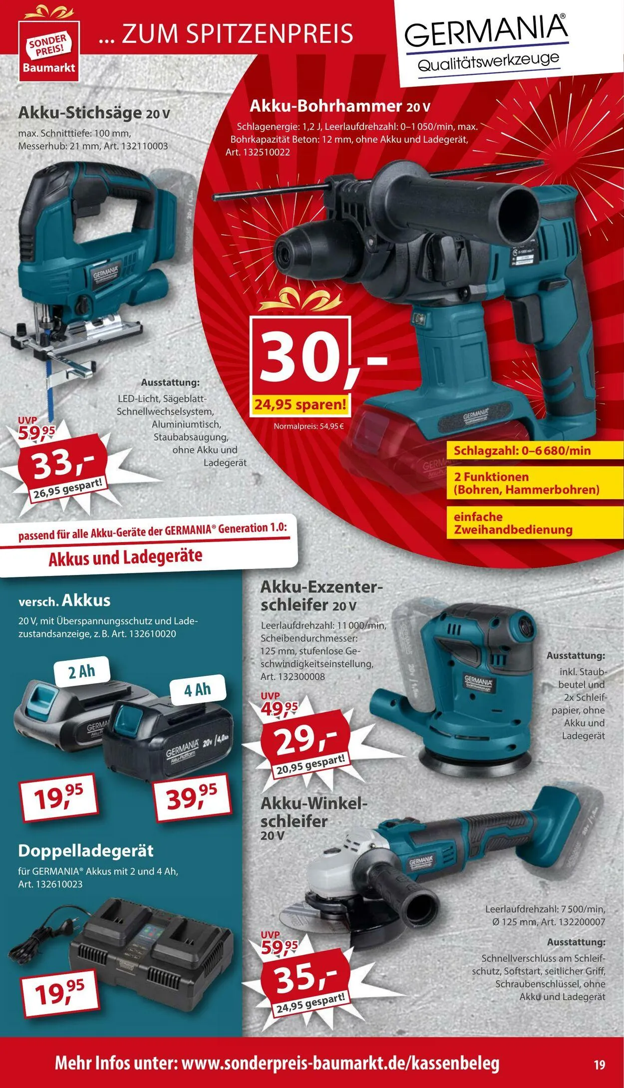 Sonderpreis Baumarkt Aktueller Prospekt von 26. April bis 10. Mai 2025 - Prospekt seite 19