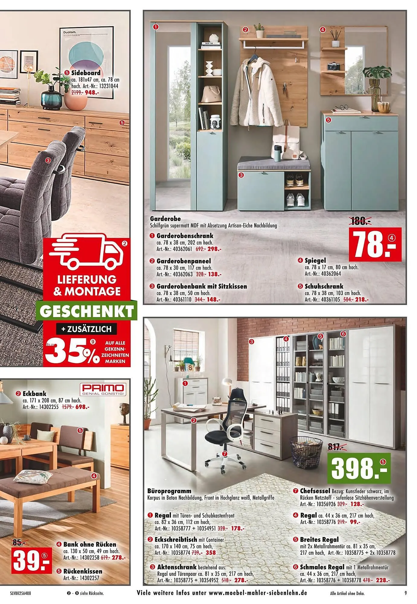 Möbel Mahler Katalog von 17. September bis 30. September 2025 - Prospekt seite 9