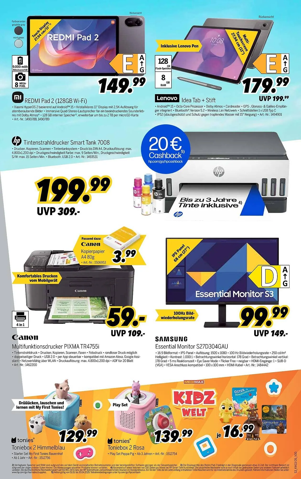 MEDIMAX Prospekt von 20. März bis 27. März 2026 - Prospekt seite 3